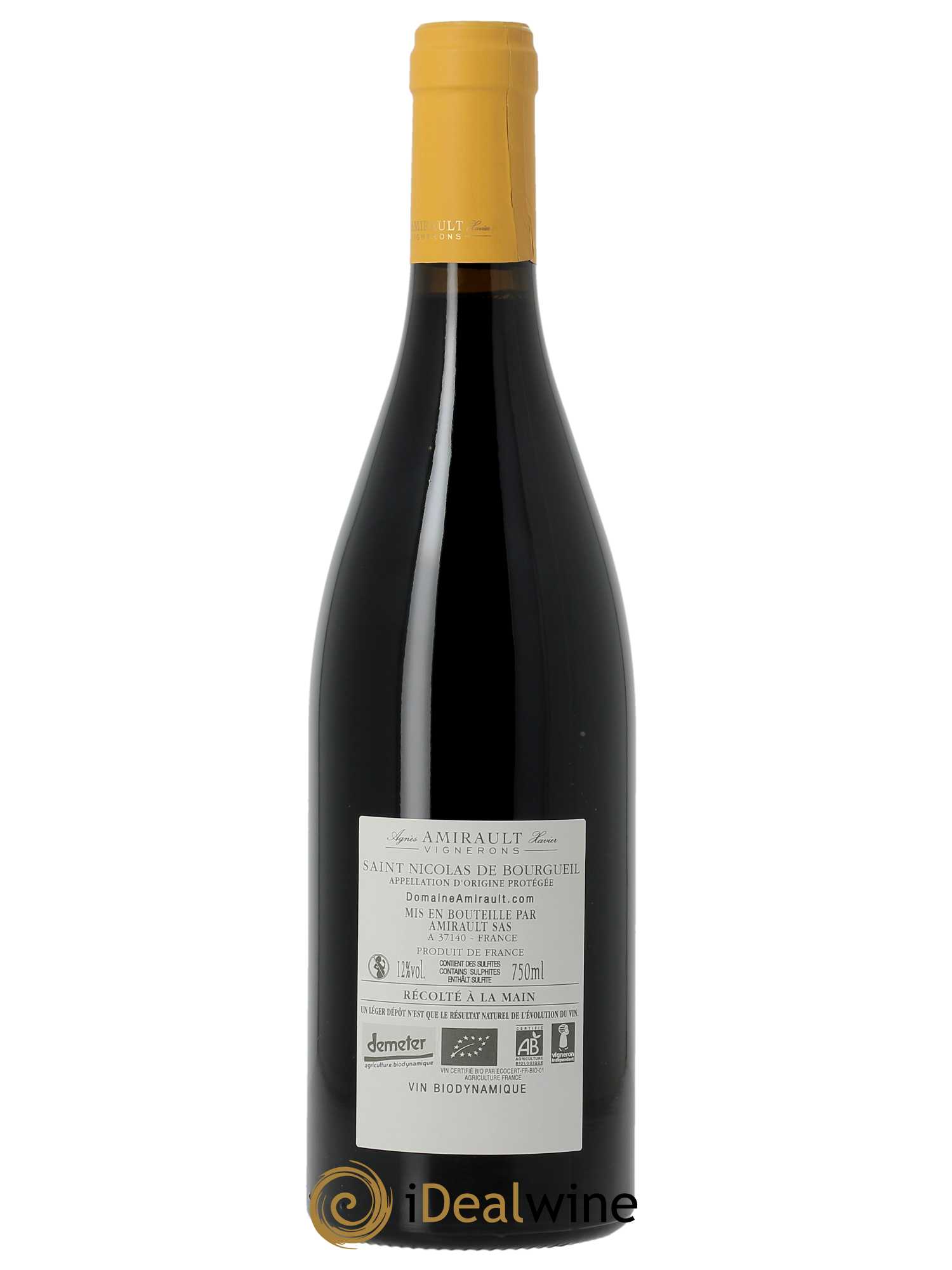 Saint-Nicolas de Bourgueil Les Gravilices Agnès et Xavier Amirault  2021 - Lot de 1 bouteille - 1