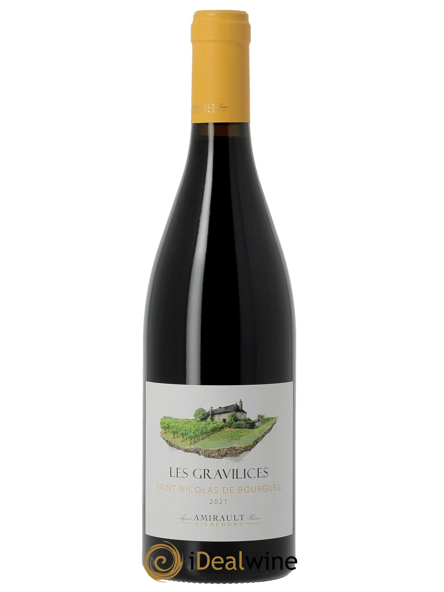 Saint-Nicolas de Bourgueil Les Gravilices Agnès et Xavier Amirault  2021 - Lot de 1 bouteille - 0