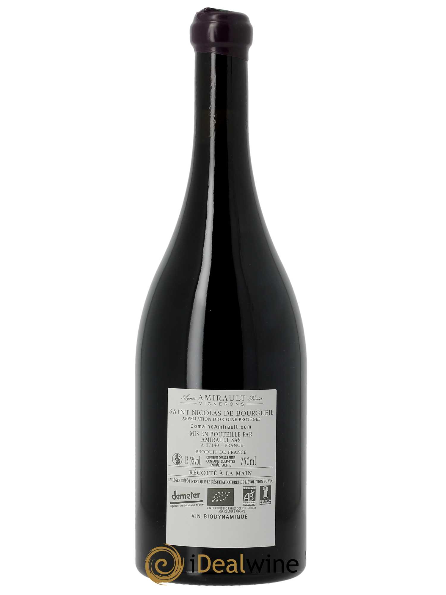 Saint-Nicolas de Bourgueil Le Vau Renou Agnès et Xavier Amirault 2019 - Lot of 1 bottle - 2