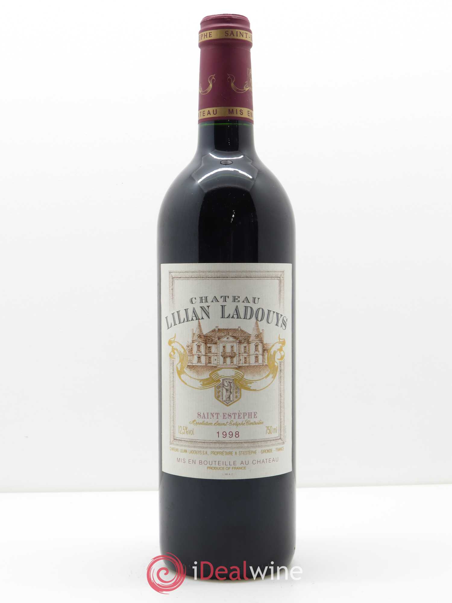 Château Lilian Ladouys Cru Bourgeois 1998 - Lot de 1 bouteille - 0