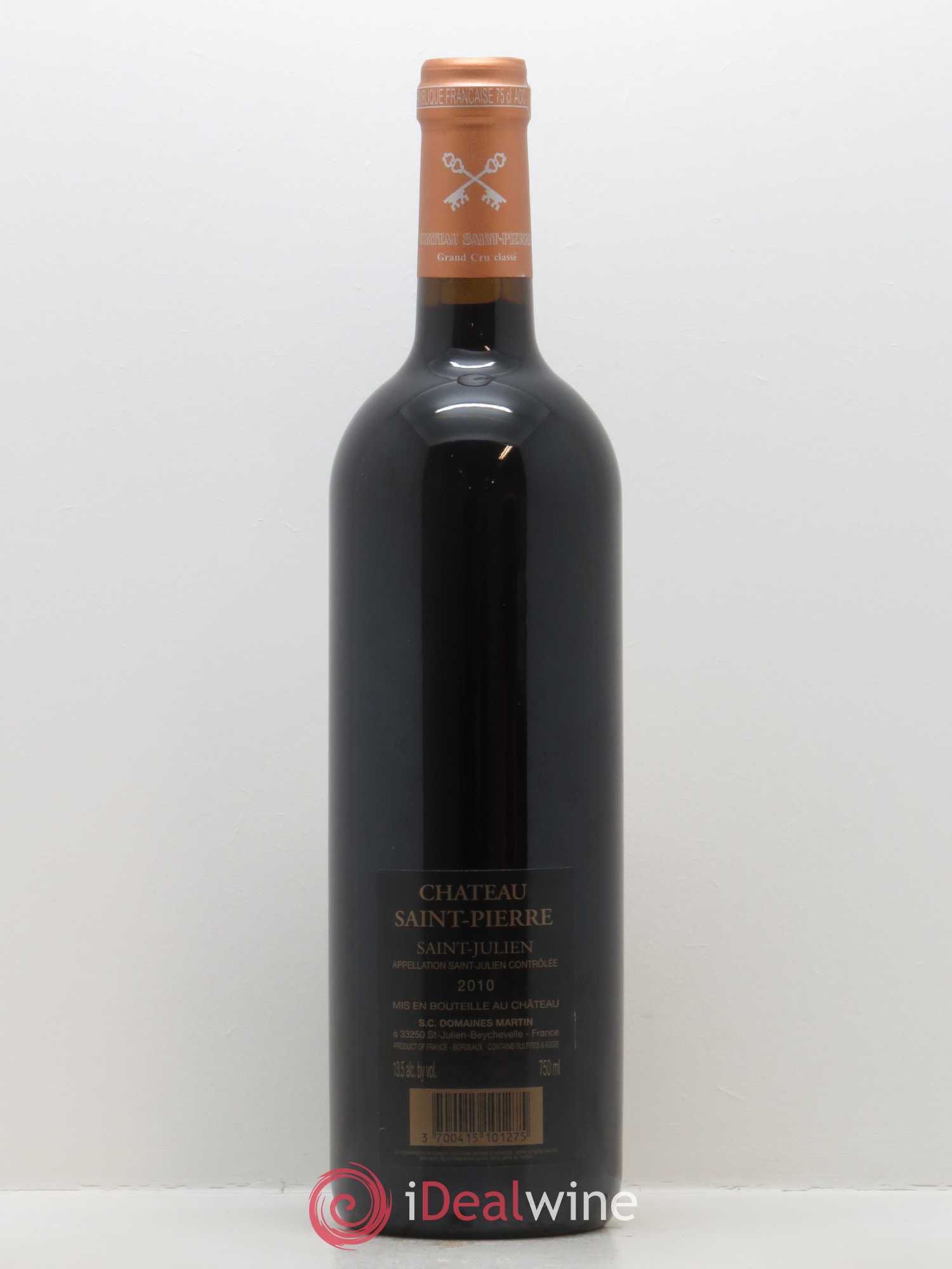 Château Saint-Pierre 4ème Grand Cru Classé 2010 - Lot de 1 bouteille - 1