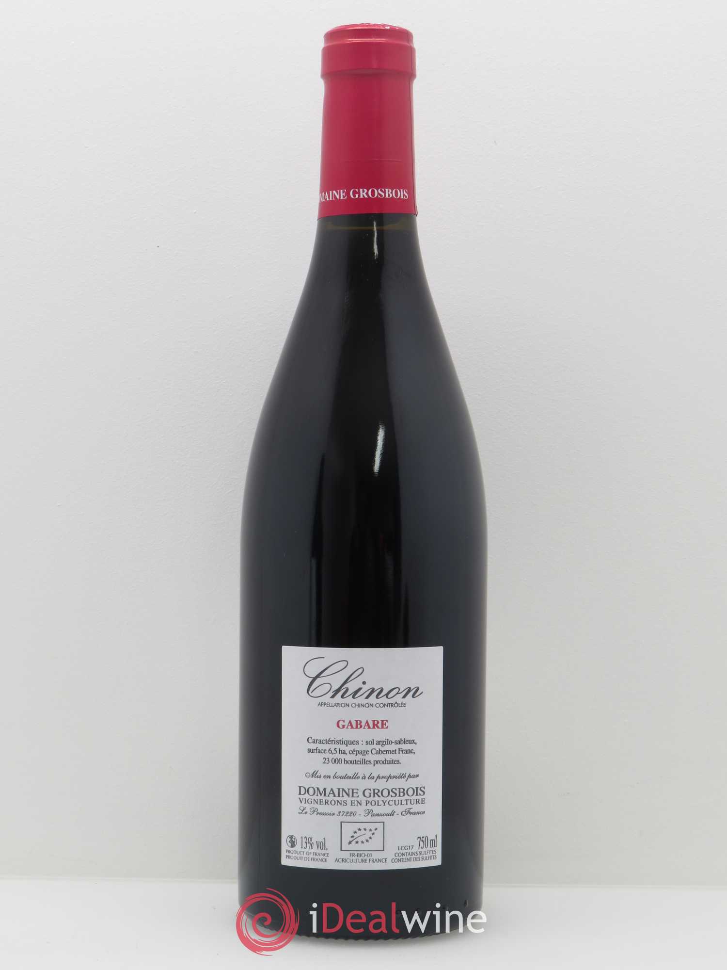 Chinon Gabare Domaine Grosbois 2017 - Lot de 1 bouteille - 1