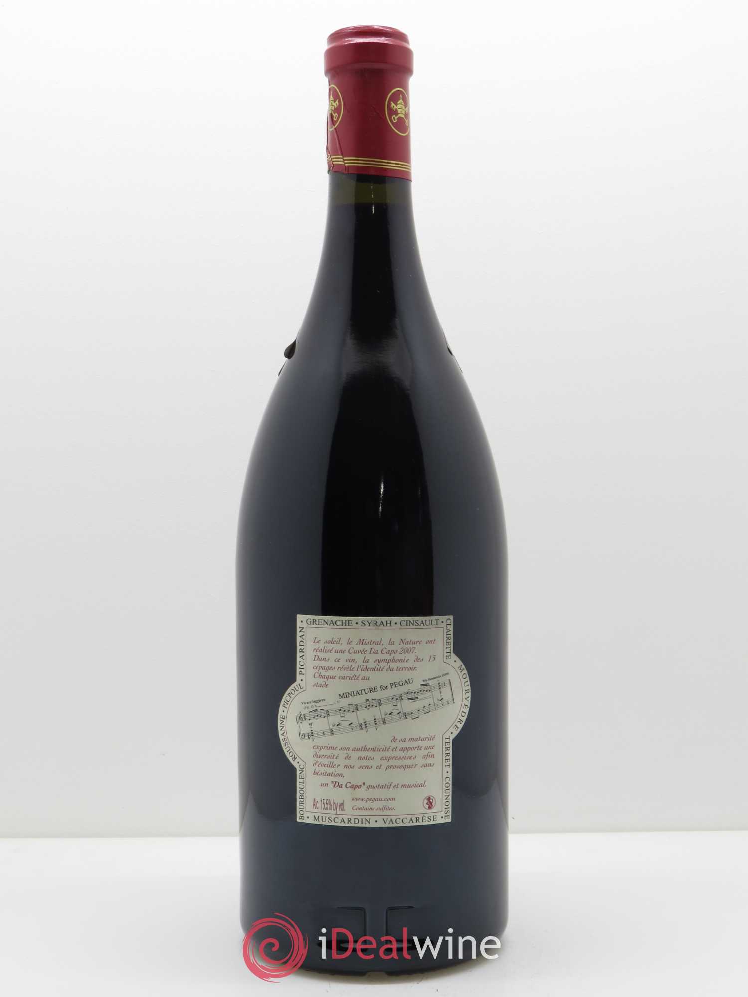 Châteauneuf-du-Pape Domaine du Pégau Cuvée Da Capo Paul et Laurence Féraud 2007 - Lot de 1 magnum - 1