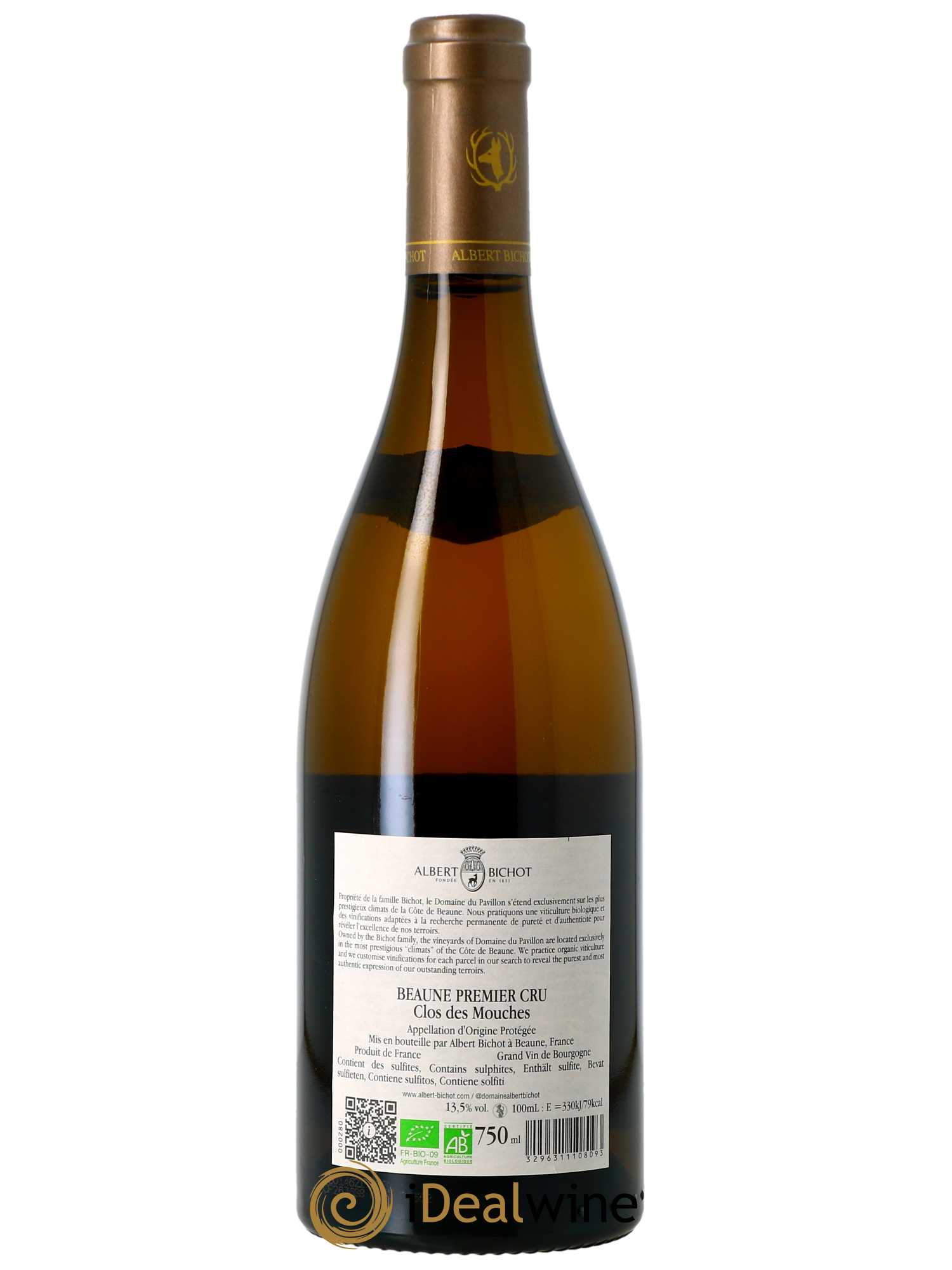 Beaune 1er Cru Clos des Mouches Domaine du Pavillon - Albert Bichot 2020 - Lot of 1 bottle - 1