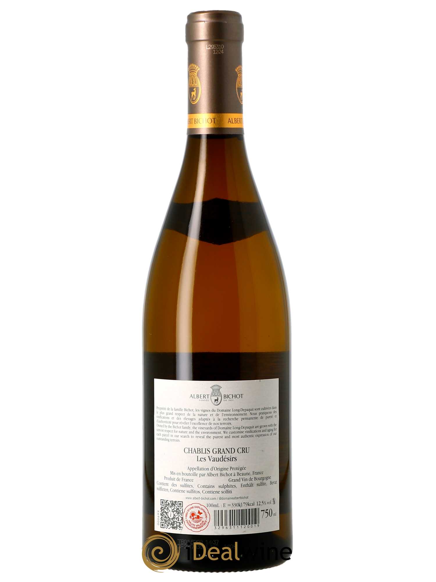 Chablis Grand Cru Vaudésir Long Depaquit - Albert Bichot (Domaine) 2021 - Lot de 1 bouteille - 1