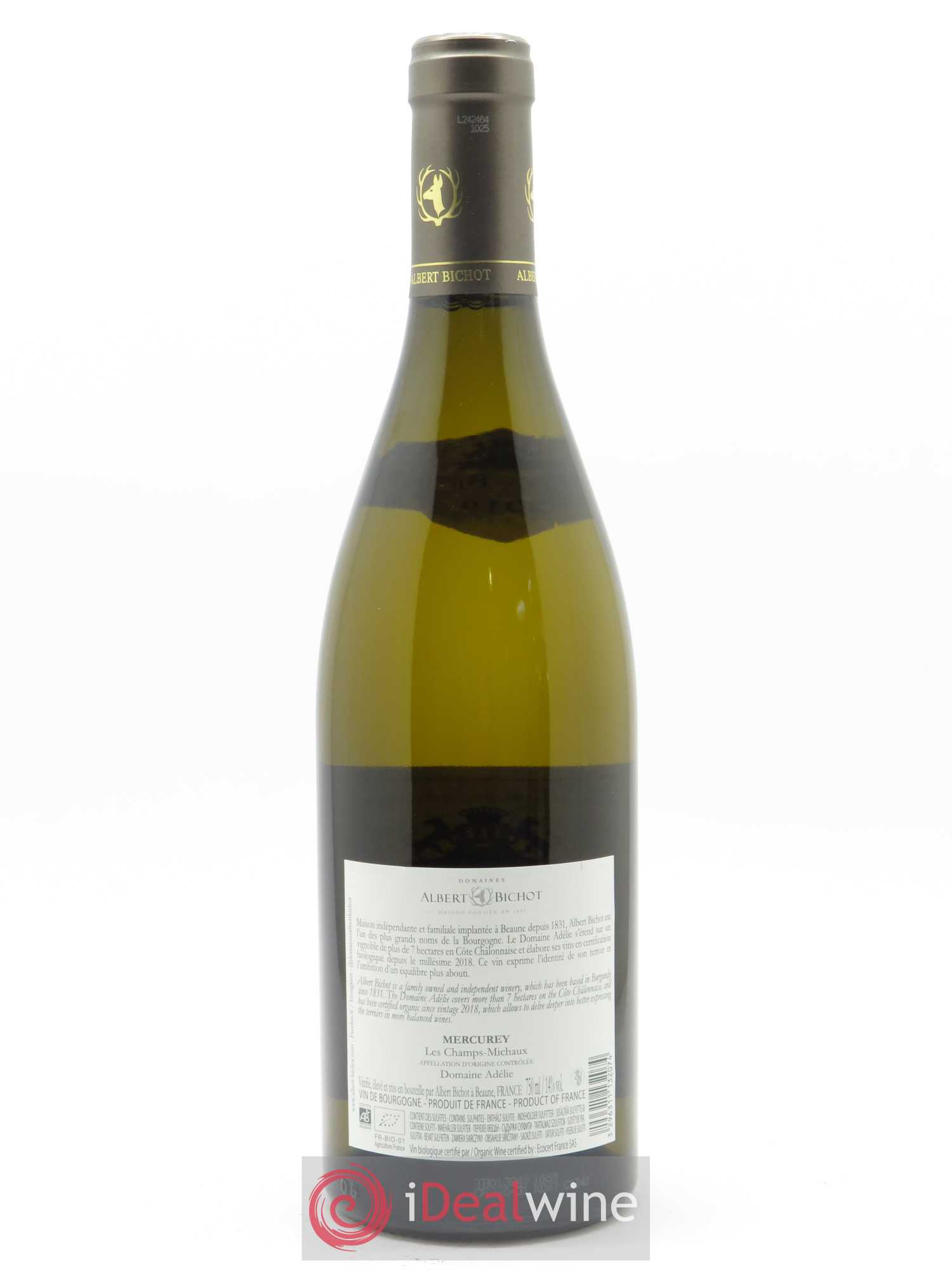 Mercurey Les Champs-Michaux Adélie - Albert Bichot 2019 - Lot de 1 bouteille - 1