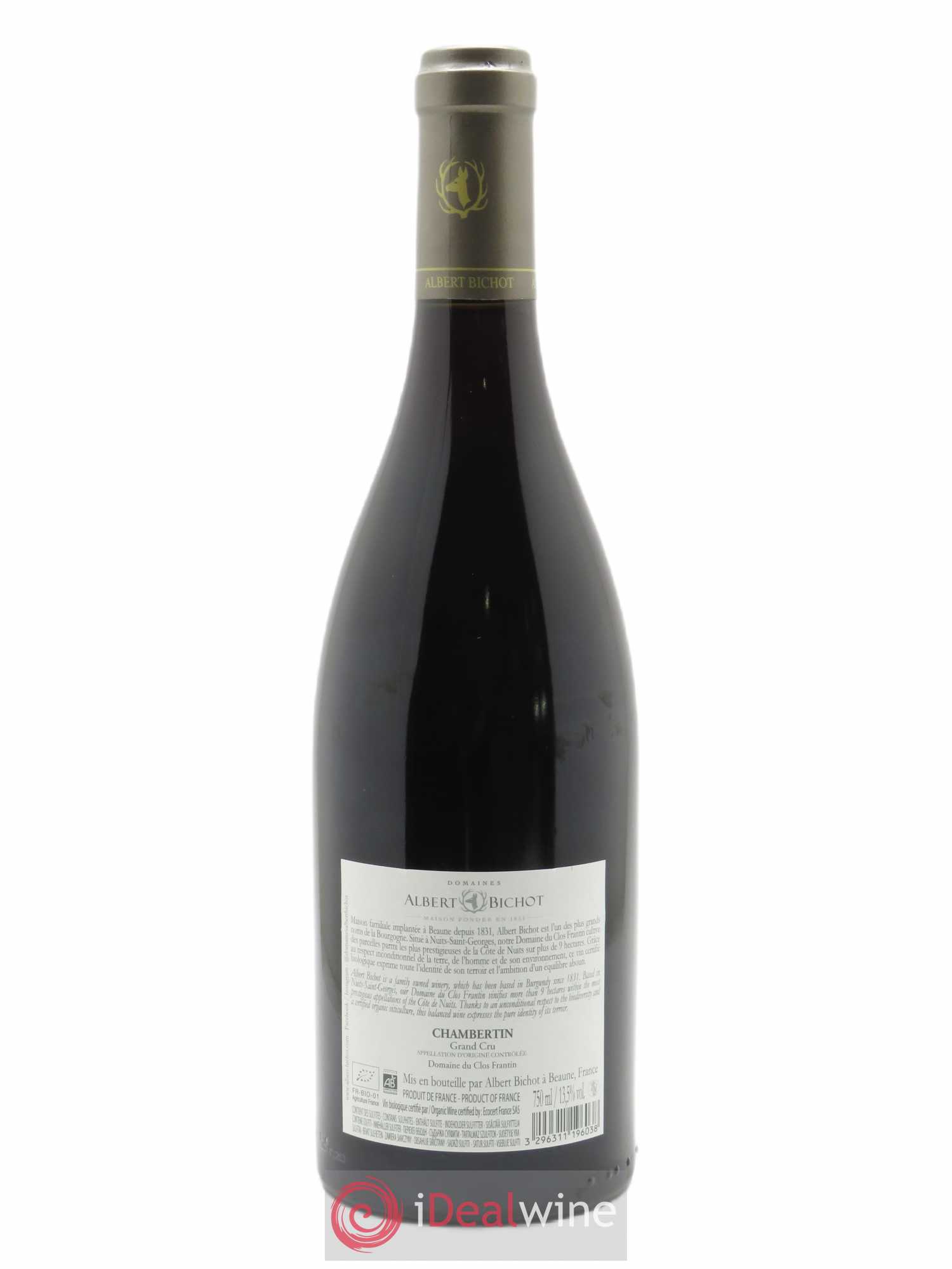 Chambertin Grand Cru Clos Frantin - Albert Bichot 2019 - Lot de 1 bouteille - 1