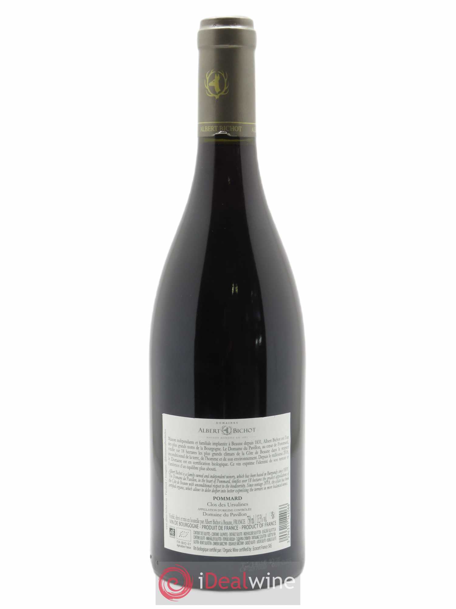 Pommard Clos des Ursulines Domaine du Pavillon - Albert Bichot 2019 - Lot de 1 bouteille - 1