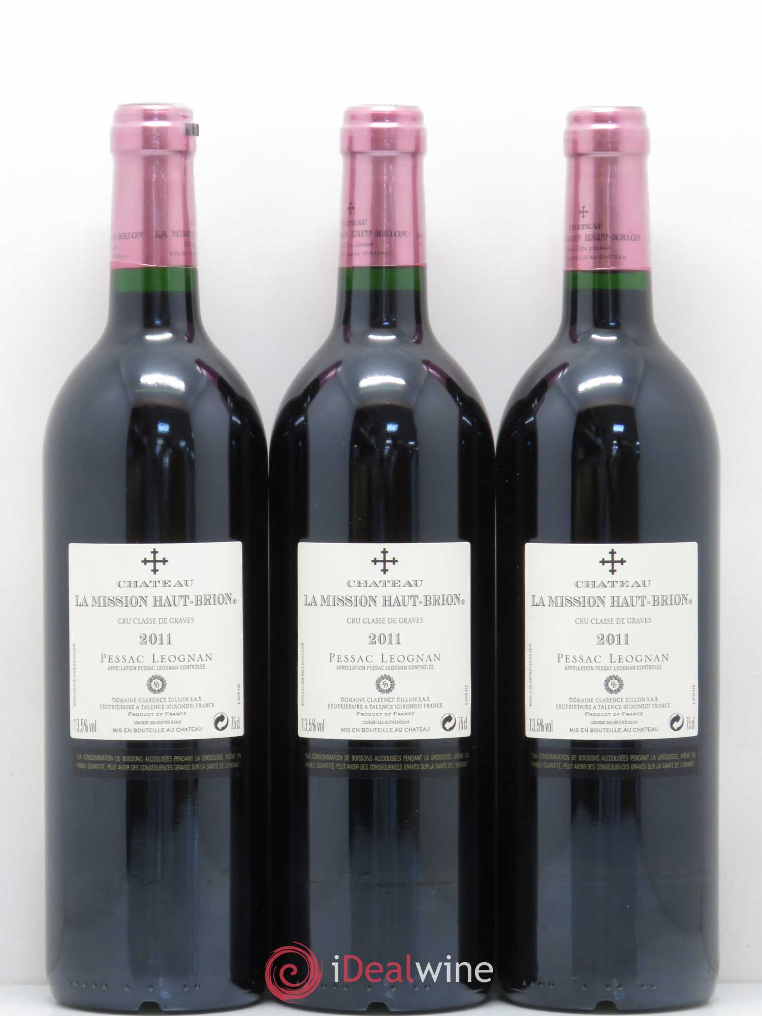Château la Mission Haut-Brion Cru Classé de Graves 2011 - Lot de 6 bouteilles - 2