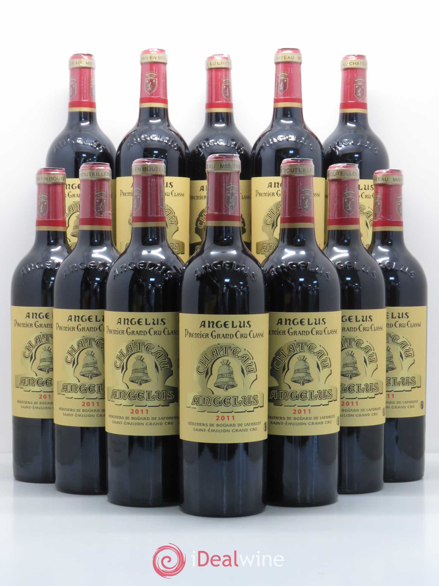 Château Angélus 1er Grand Cru Classé A 2011 - Lot de 12 bouteilles - 0