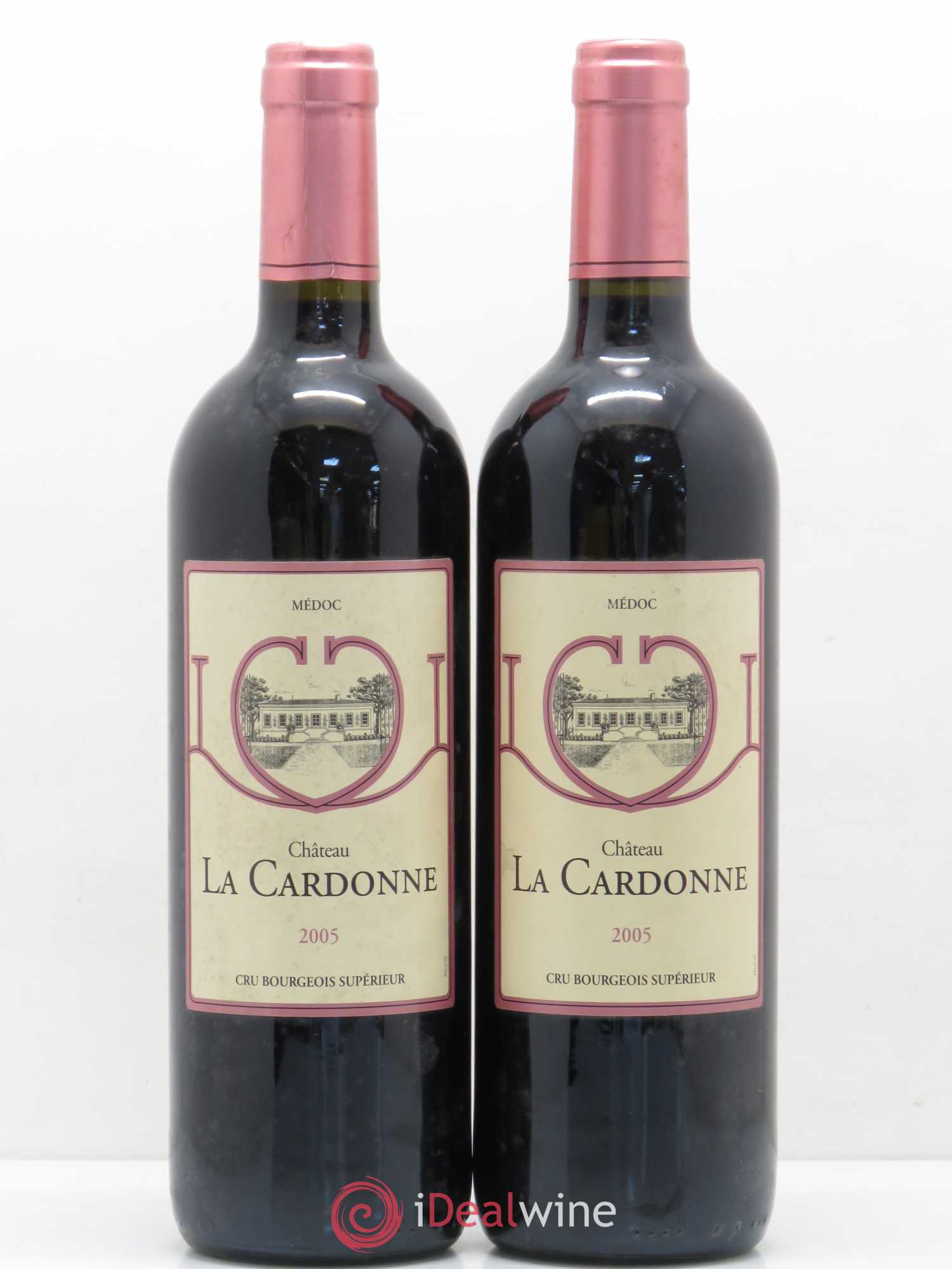Château la Cardonne Cru Bourgeois (sans prix de réserve) 2005 - Lot de 2 bouteilles - 0