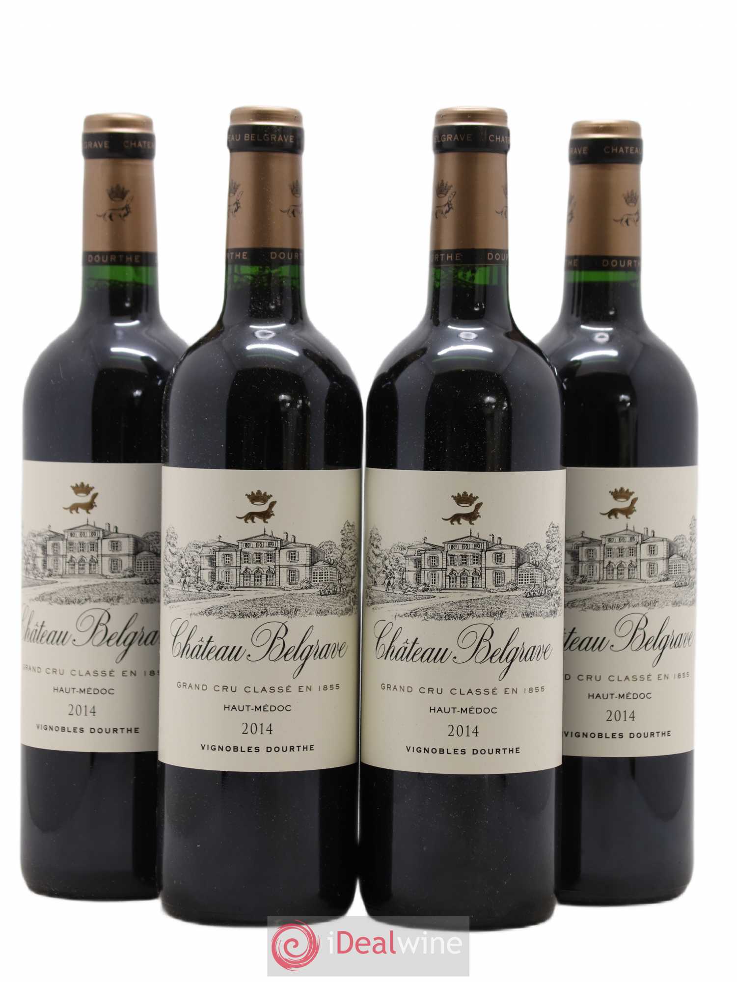 Château Belgrave 5ème Grand Cru Classé (sans prix de réserve) 2014 - Lot de 4 bouteilles - 0