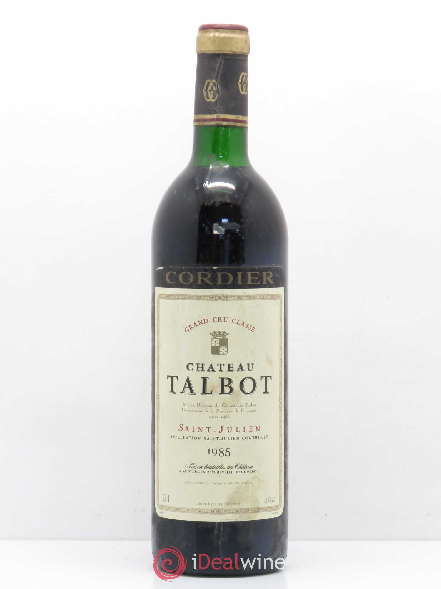 Château Talbot 4ème Grand Cru Classé 1985 - Lot de 1 bouteille - 0