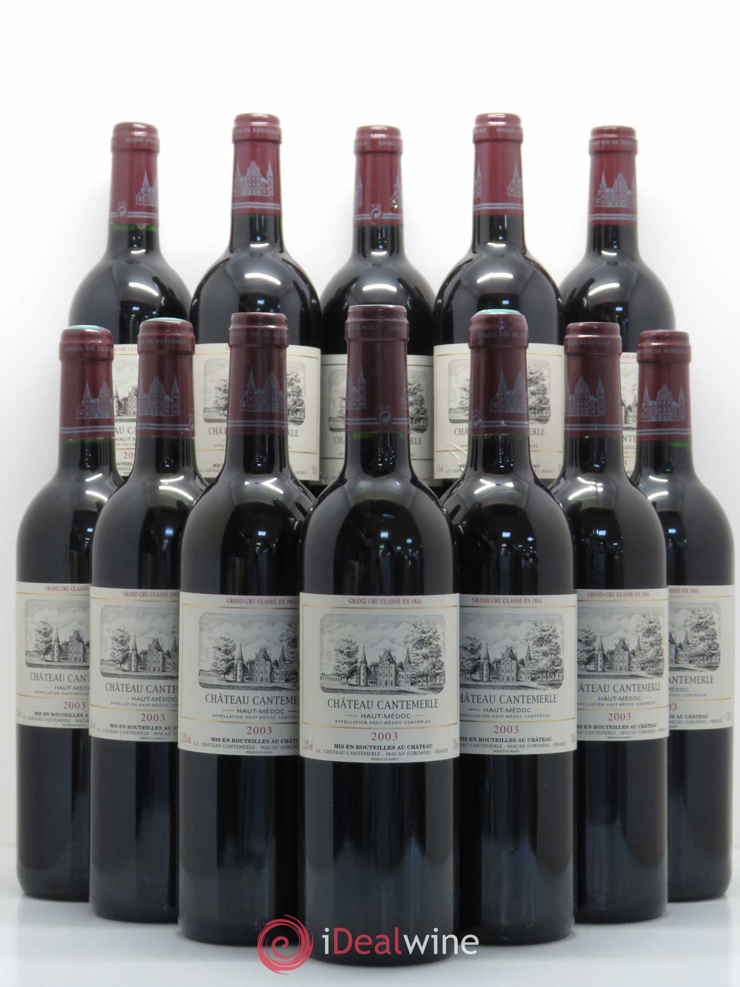 Château Cantemerle 5ème Grand Cru Classé 2003 - Lot de 12 bouteilles - 0