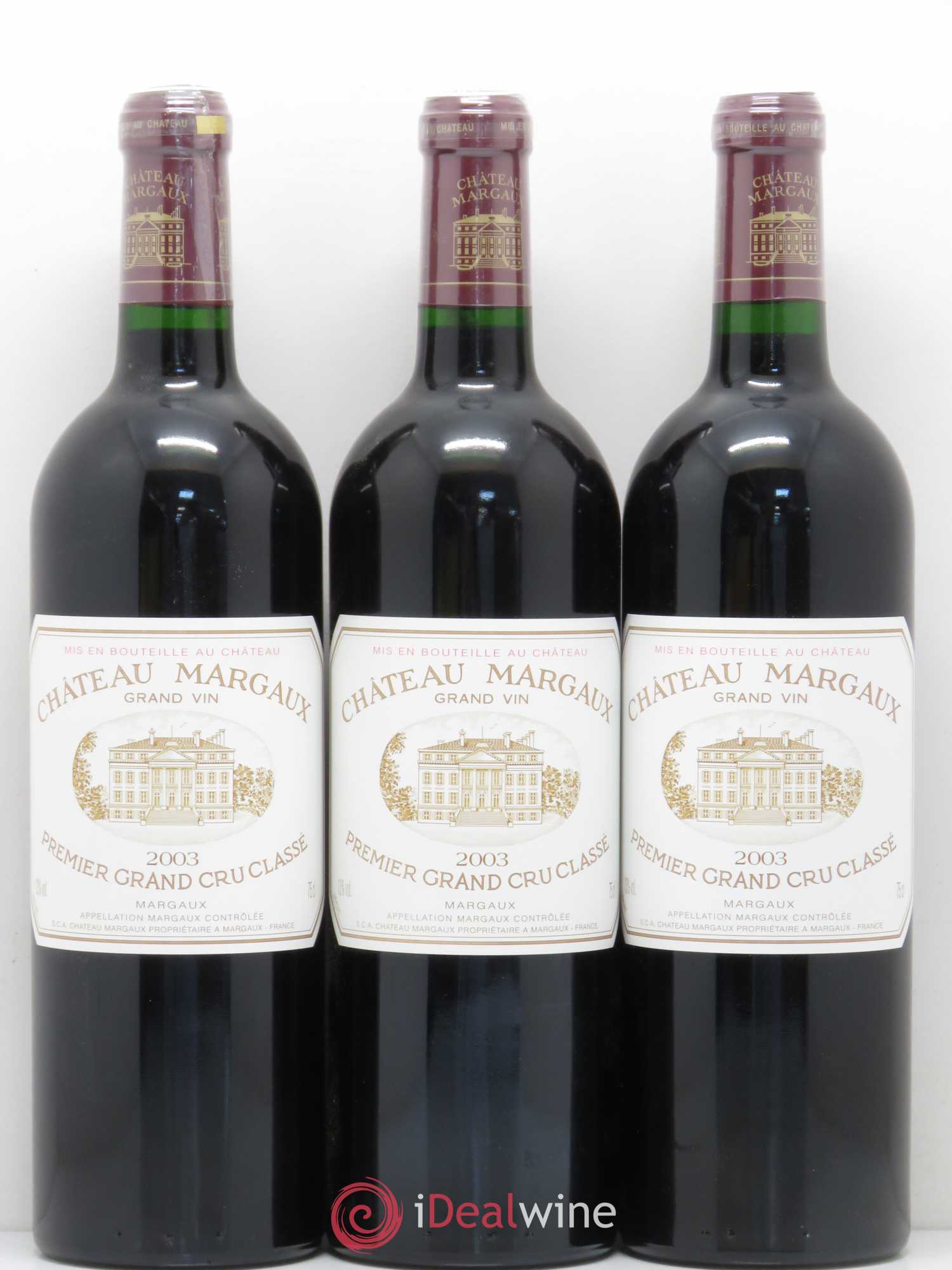 Château Margaux 1er Grand Cru Classé 2003 - Lot de 6 bouteilles - 2