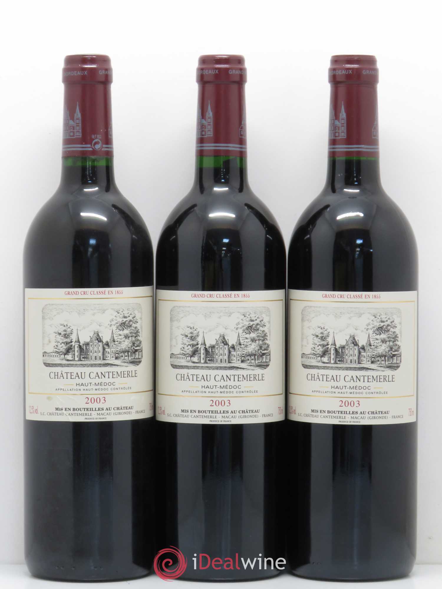 Château Cantemerle 5ème Grand Cru Classé 2003 - Lot de 12 bouteilles - 2