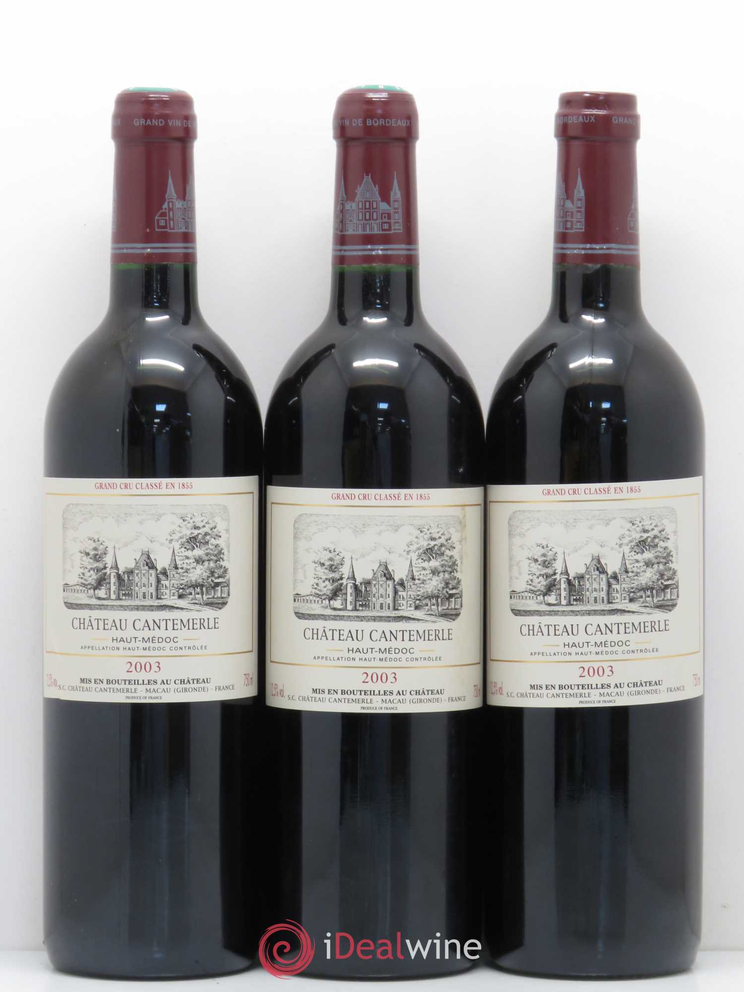 Château Cantemerle 5ème Grand Cru Classé 2003 - Lot de 12 bouteilles - 3