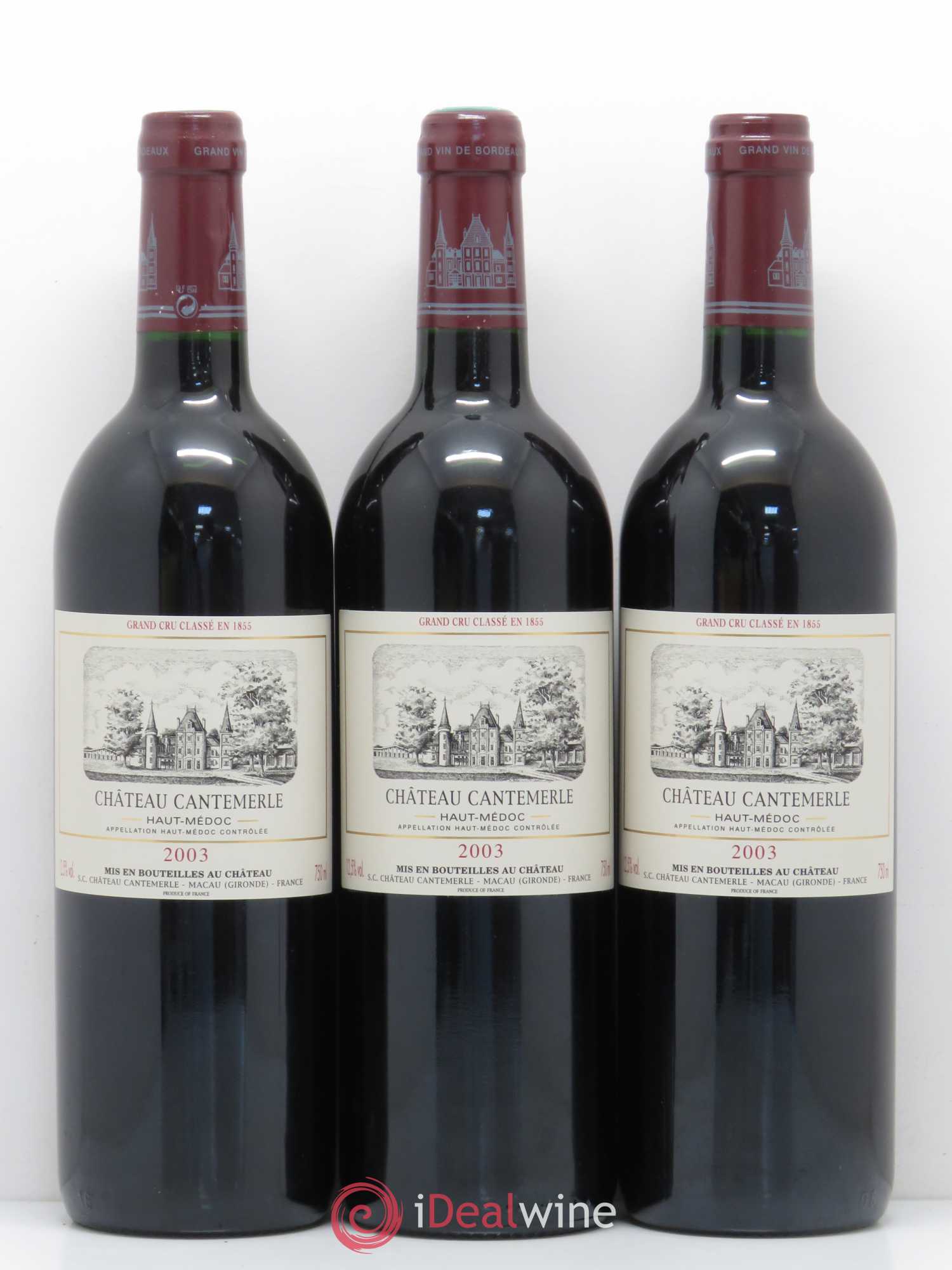 Château Cantemerle 5ème Grand Cru Classé 2003 - Lot de 6 bouteilles - 2