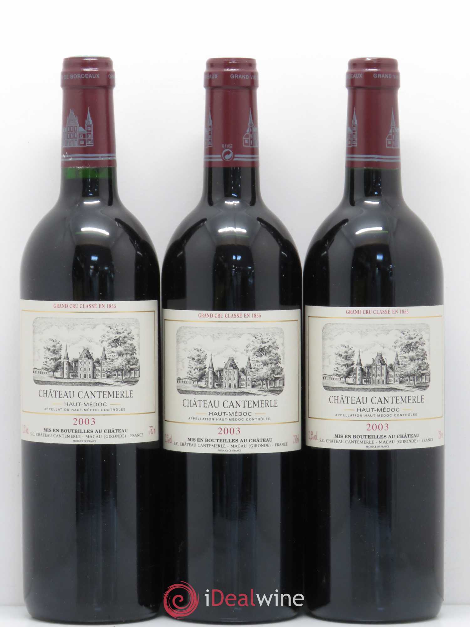Château Cantemerle 5ème Grand Cru Classé 2003 - Lotto di 6 bottiglie - 1