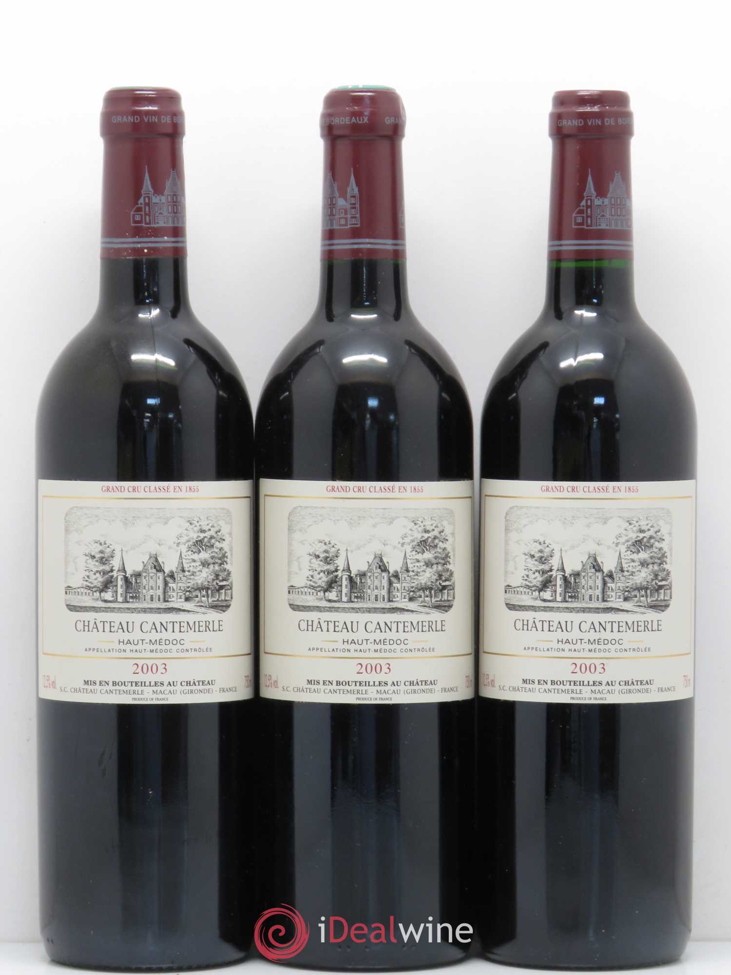 Château Cantemerle 5ème Grand Cru Classé 2003 - Lotto di 6 bottiglie - 2