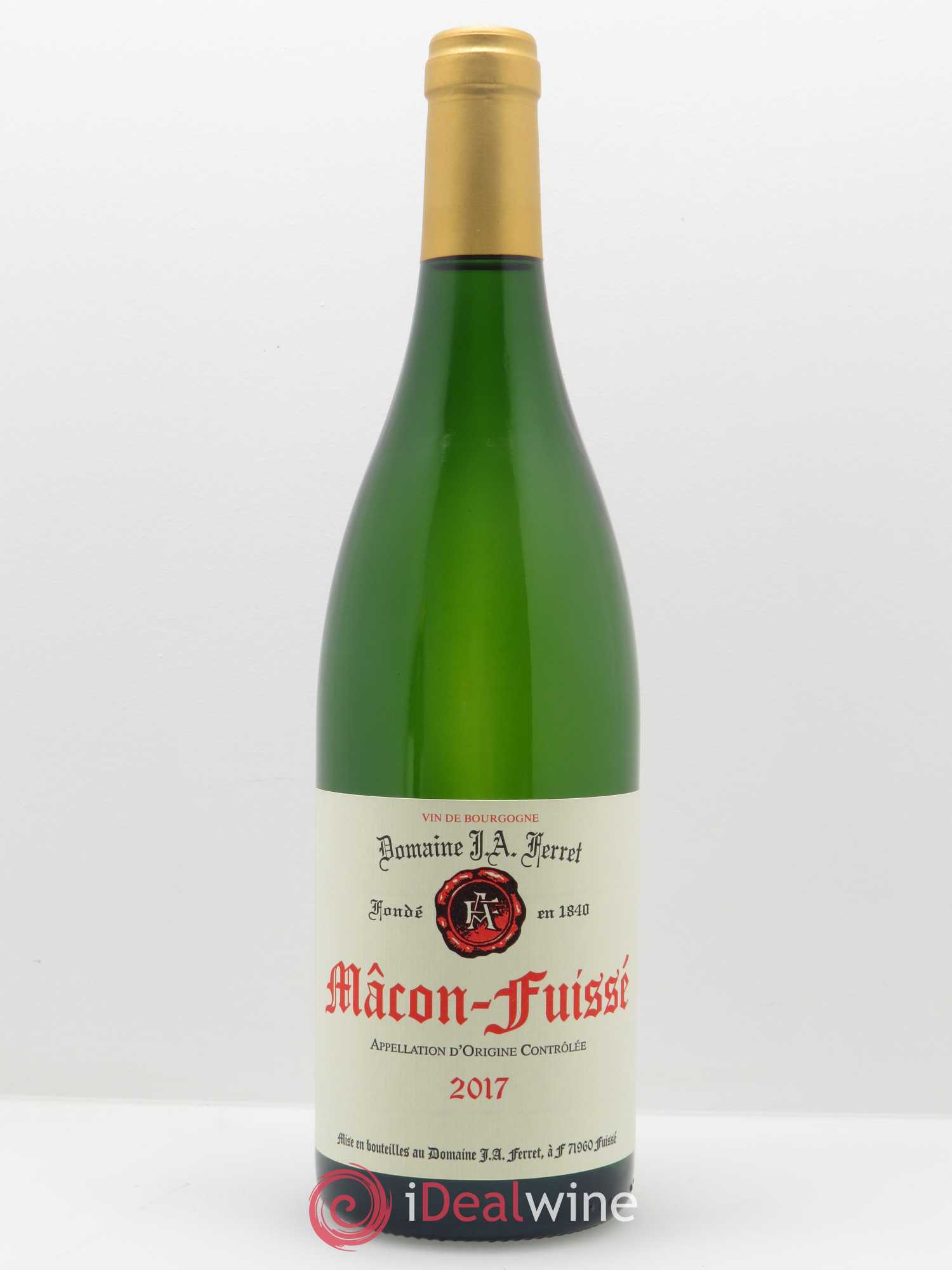 Mâcon-Fuissé J.A. Ferret (Domaine) 2017 - Lot de 1 bouteille - 0