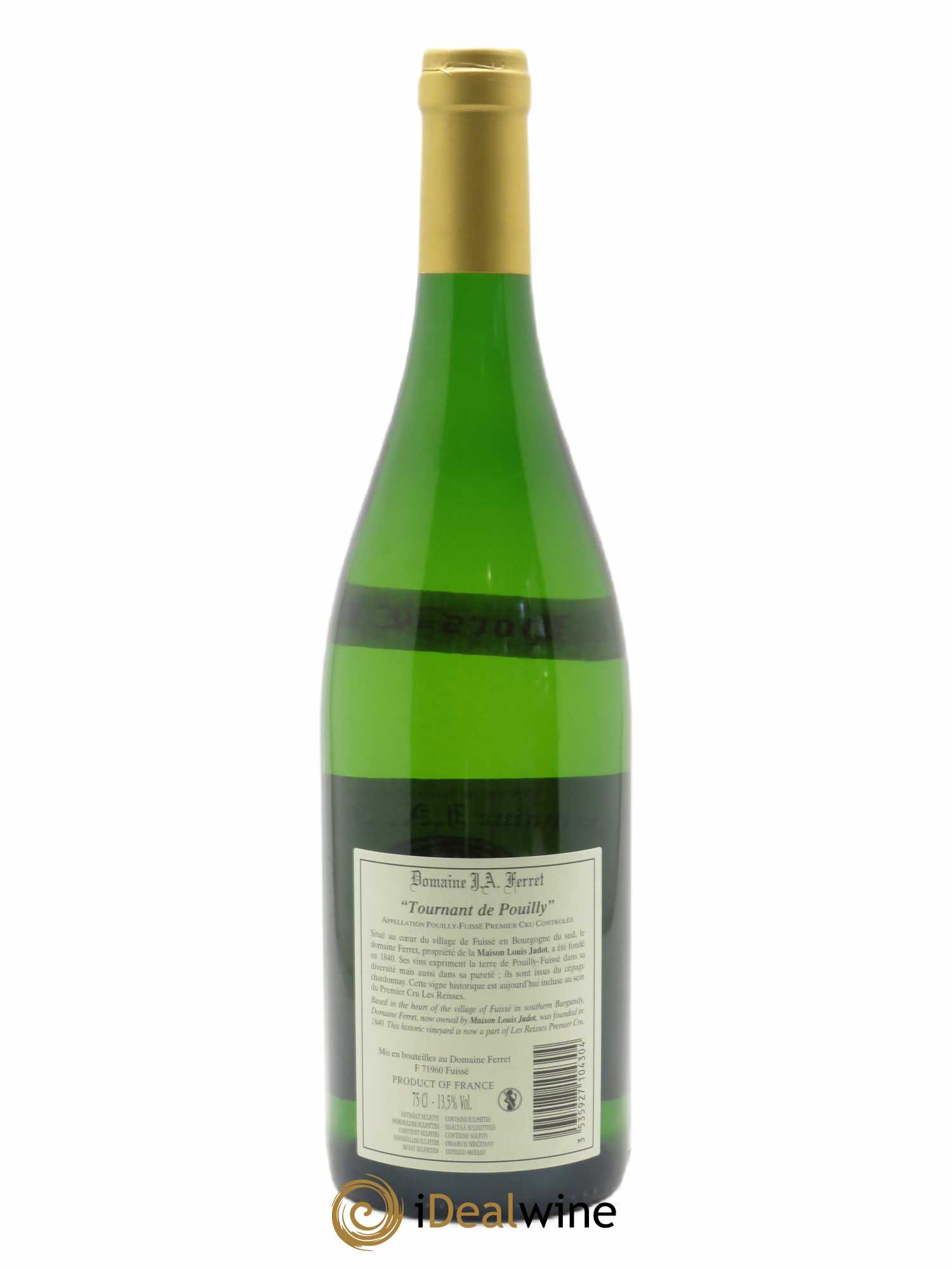Pouilly-Fuissé 1er Cru Hors Classe Tournant de Pouilly J.A. Ferret (Domaine) 2020 - Lot de 1 bouteille - 1