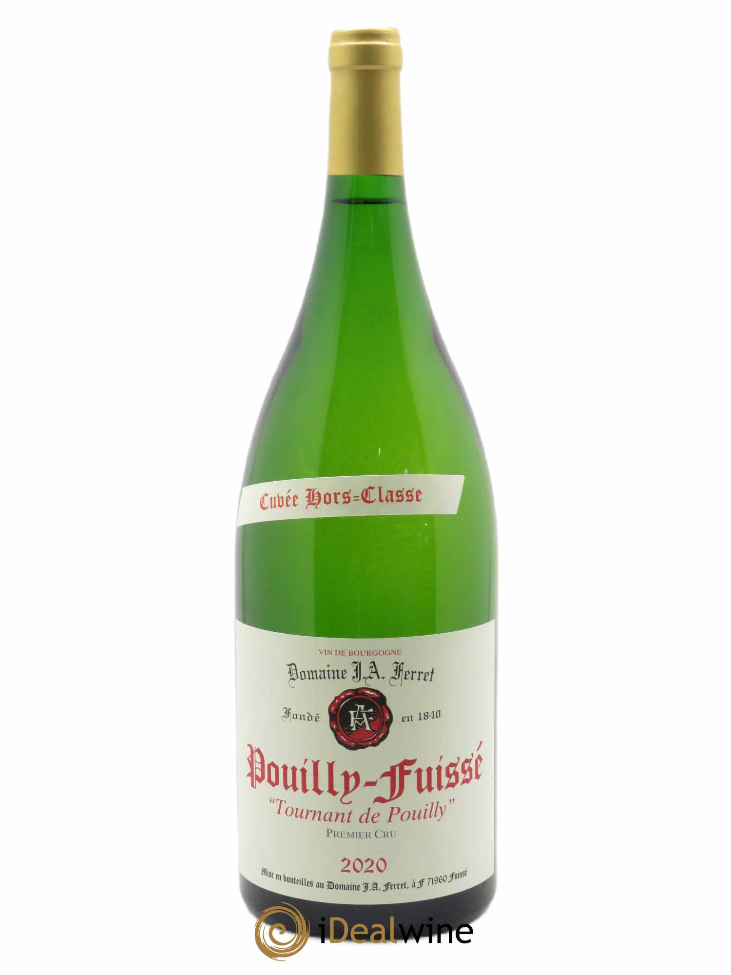 Pouilly-Fuissé 1er Cru Hors Classe Tournant de Pouilly J.A. Ferret (Domaine) 2020 - Lot de 1 magnum - 0