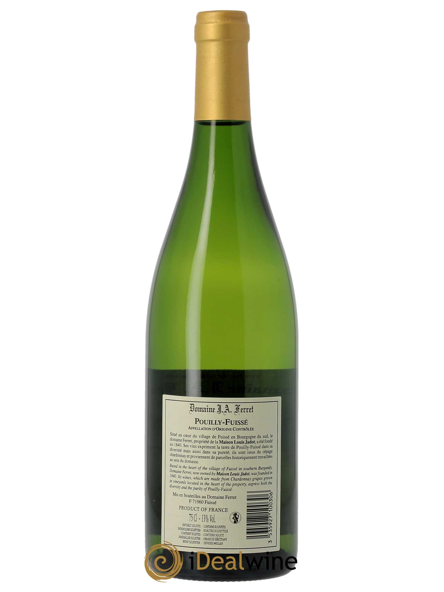 Pouilly-Fuissé J.A. Ferret (Domaine)  2021 - Lot of 1 bottle - 1