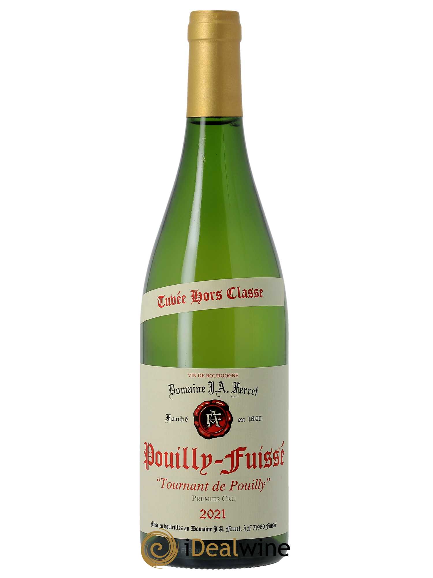 Pouilly-Fuissé 1er Cru Hors Classe Tournant de Pouilly J.A. Ferret (Domaine) 2021 - Lot de 1 bouteille - 0