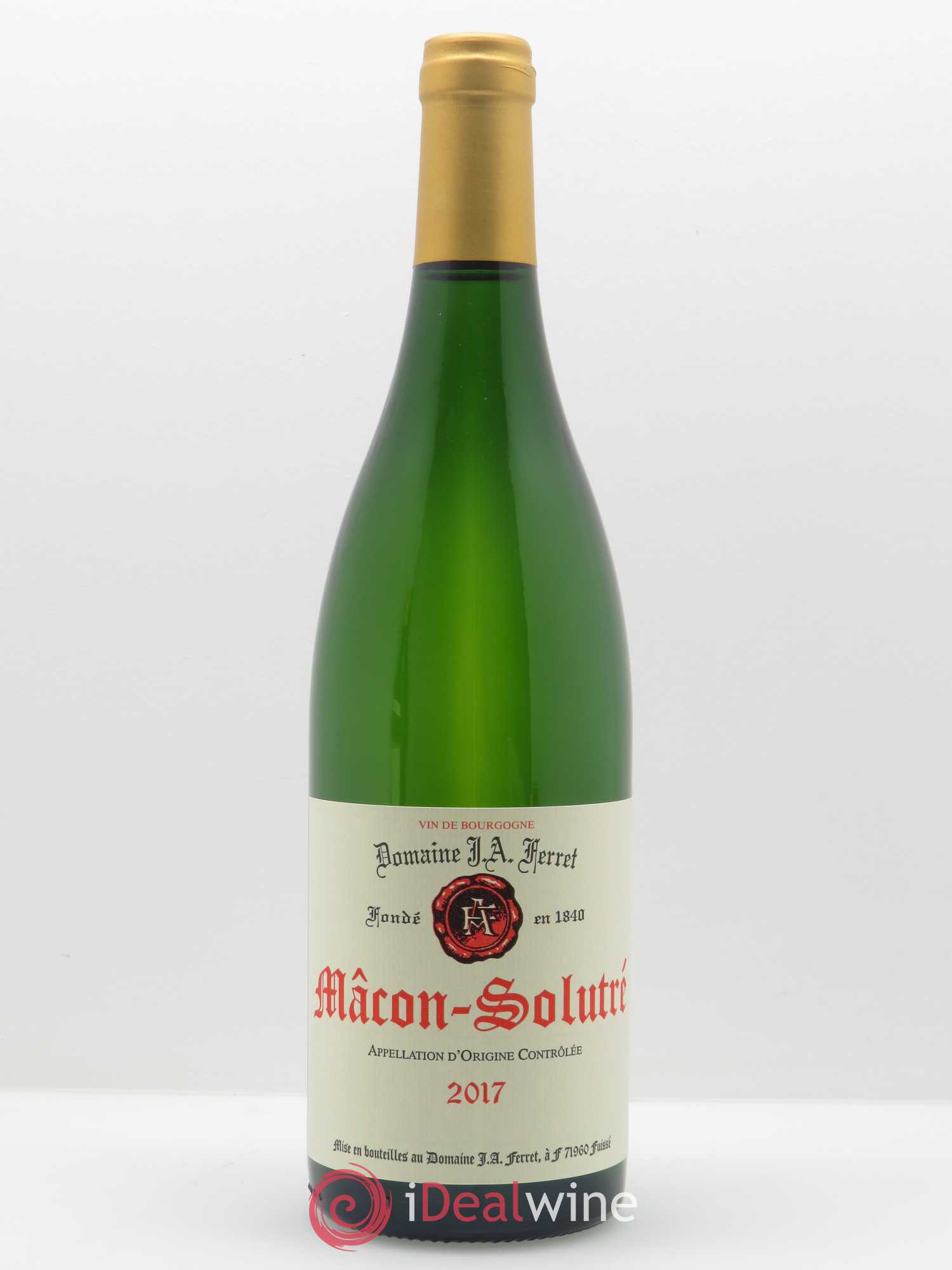 Mâcon-Solutré J.A. Ferret (Domaine) 2017 - Lot de 1 bouteille - 0