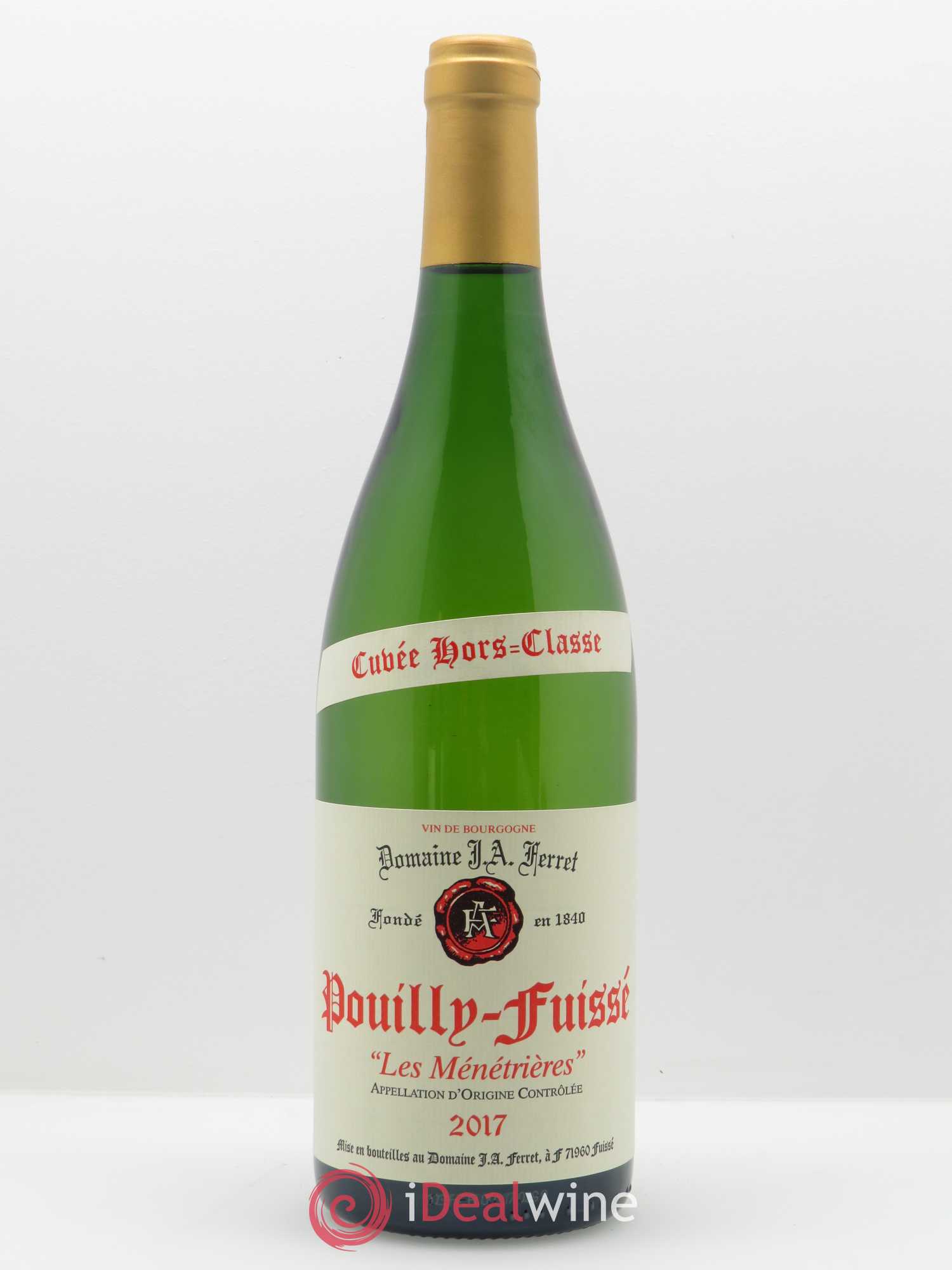 Pouilly-Fuissé 1er Cru Hors Classe Les Ménétrières J.A. Ferret (Domaine) 2017 - Lot de 1 bouteille - 0