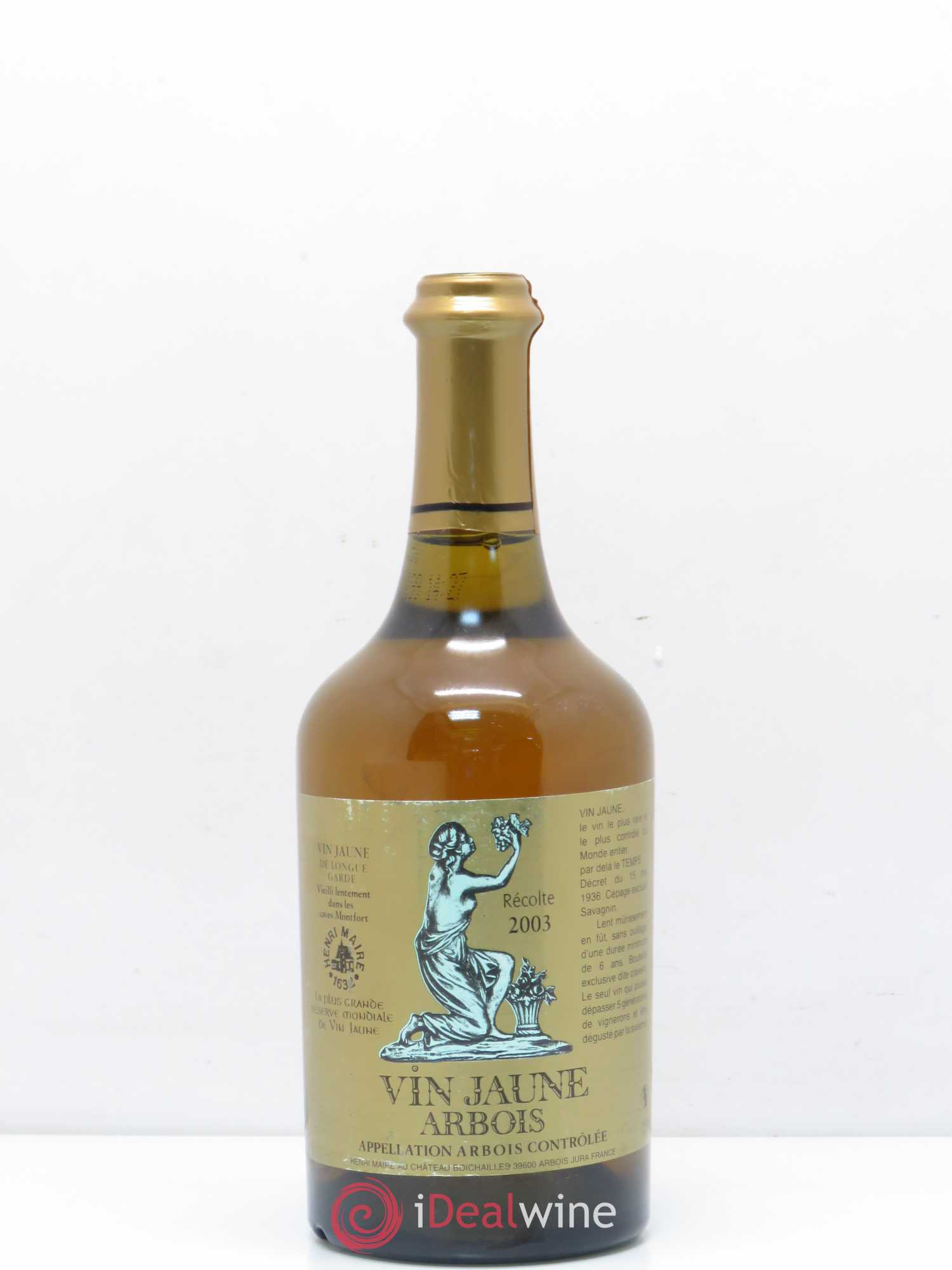 Arbois Vin Jaune Henri Maire (sans prix de réserve) 2003 - Posten von 1 Flasche - 0