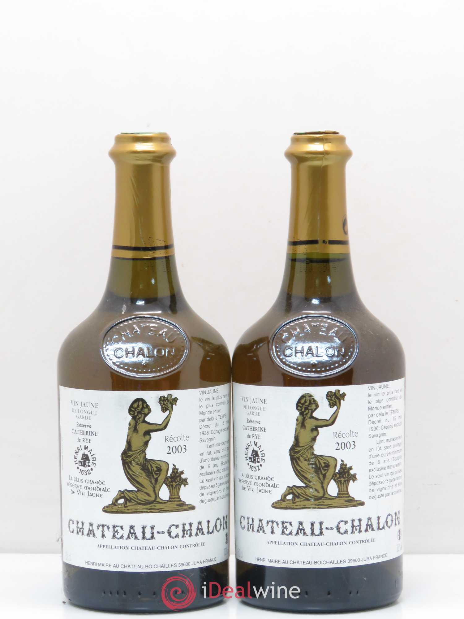 Château-Chalon Réserve Catherine De Rye Henri Maire 2003 - Posten von 2 Flaschen - 0