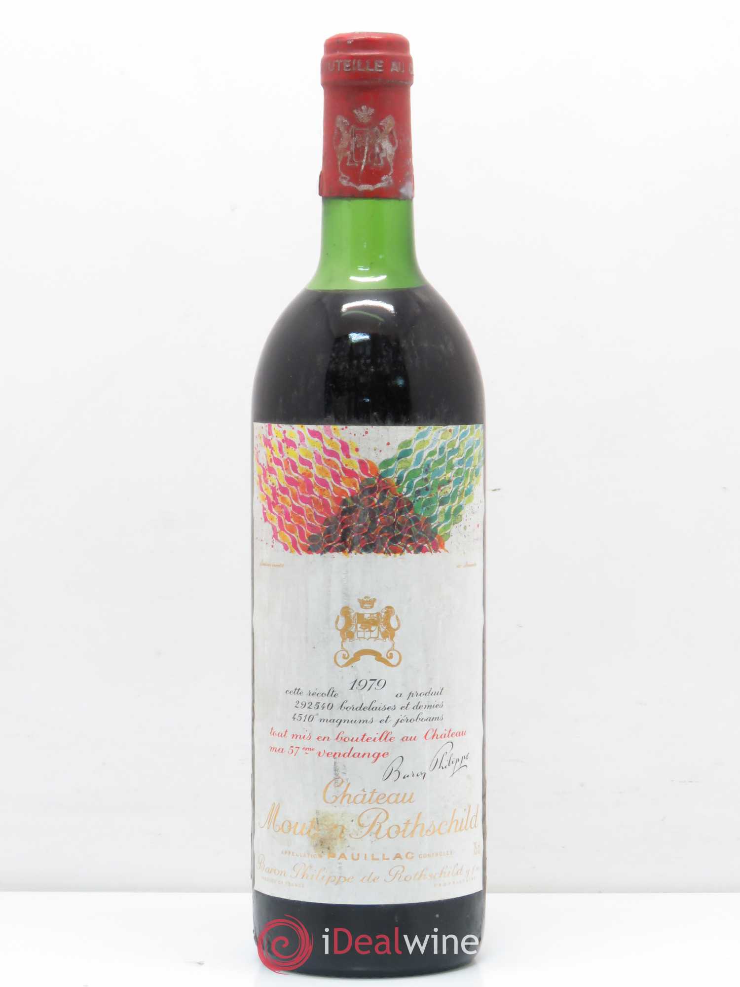 Château Mouton Rothschild 1er Grand Cru Classé 1979 - Lot de 1 bouteille - 0