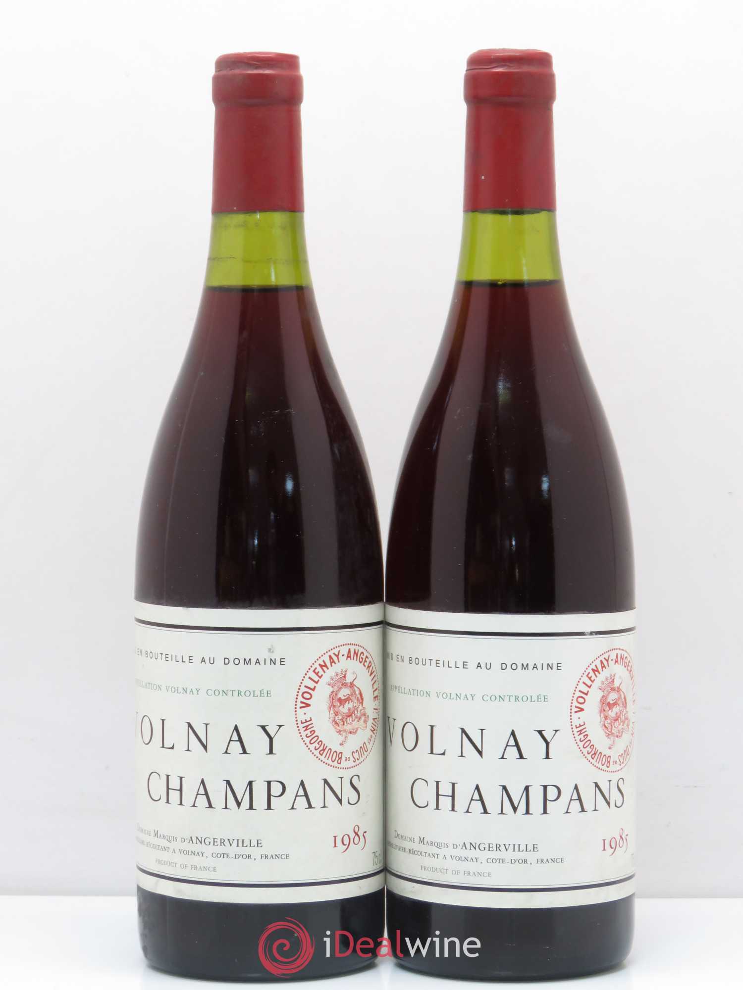 Volnay 1er Cru Champans Marquis d'Angerville (Domaine) 1985 - Lot de 2 bouteilles - 0