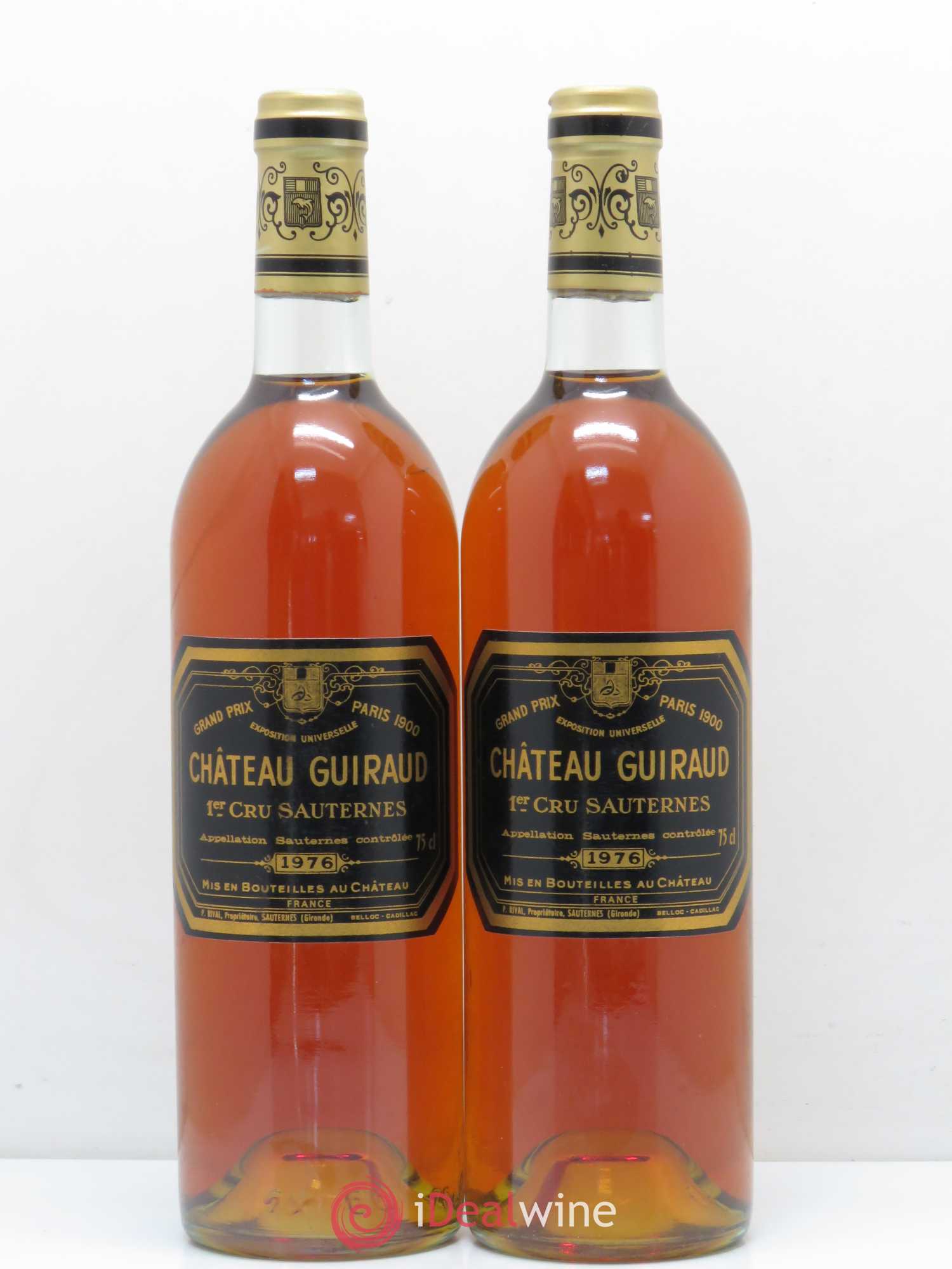 Château Guiraud 1er Grand Cru Classé 1976 - Lotto di 2 bottiglie - 0