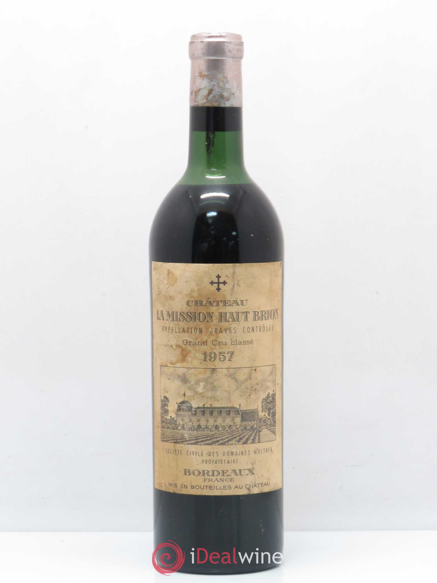 Château la Mission Haut-Brion Cru Classé de Graves 1957 - Lot de 1 bouteille - 0