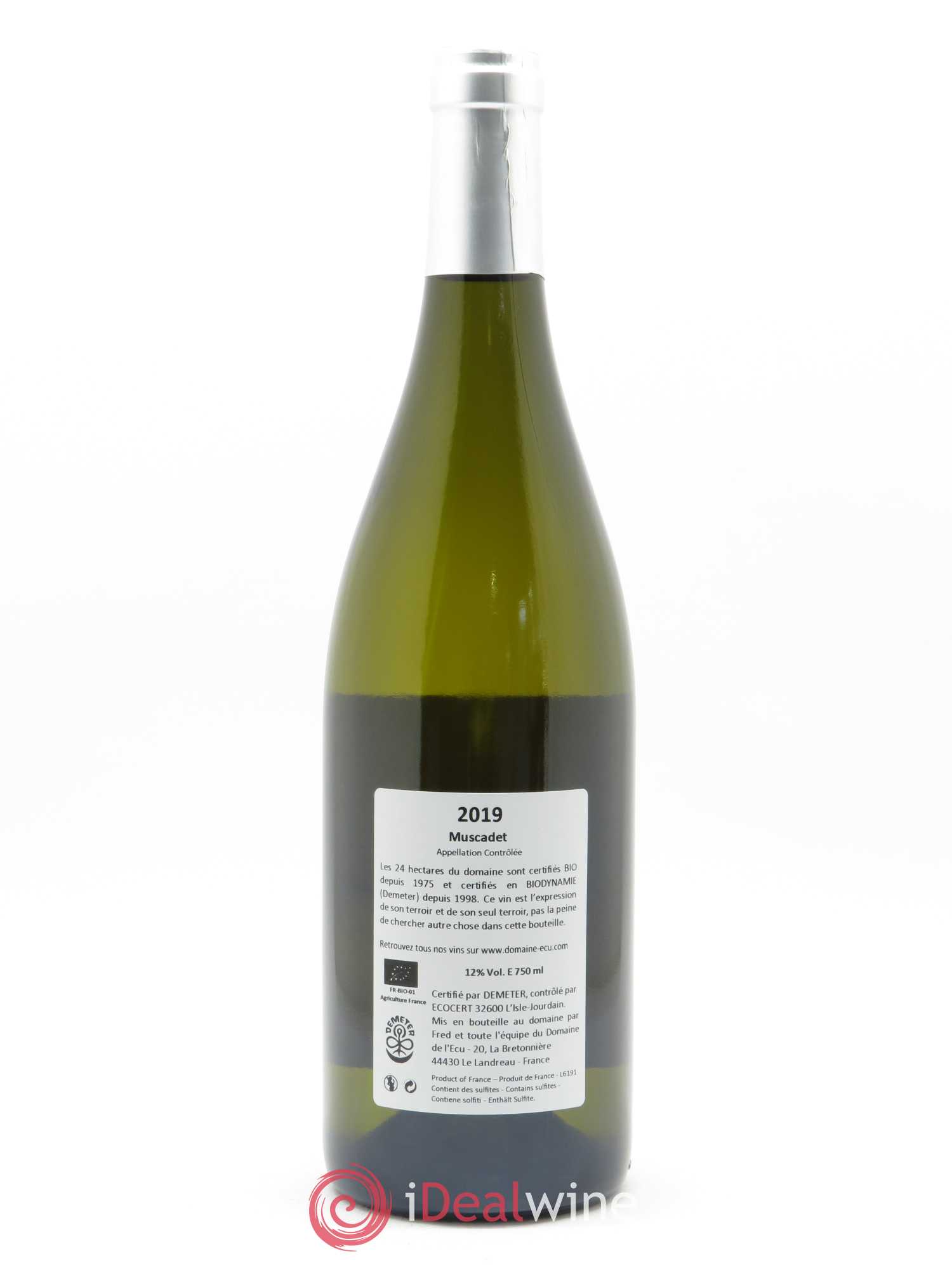 Vin de France (anciennement Muscadet-Sèvre-et-Maine) Classic Domaine de L'Ecu 2019 - Lot de 1 bouteille - 1