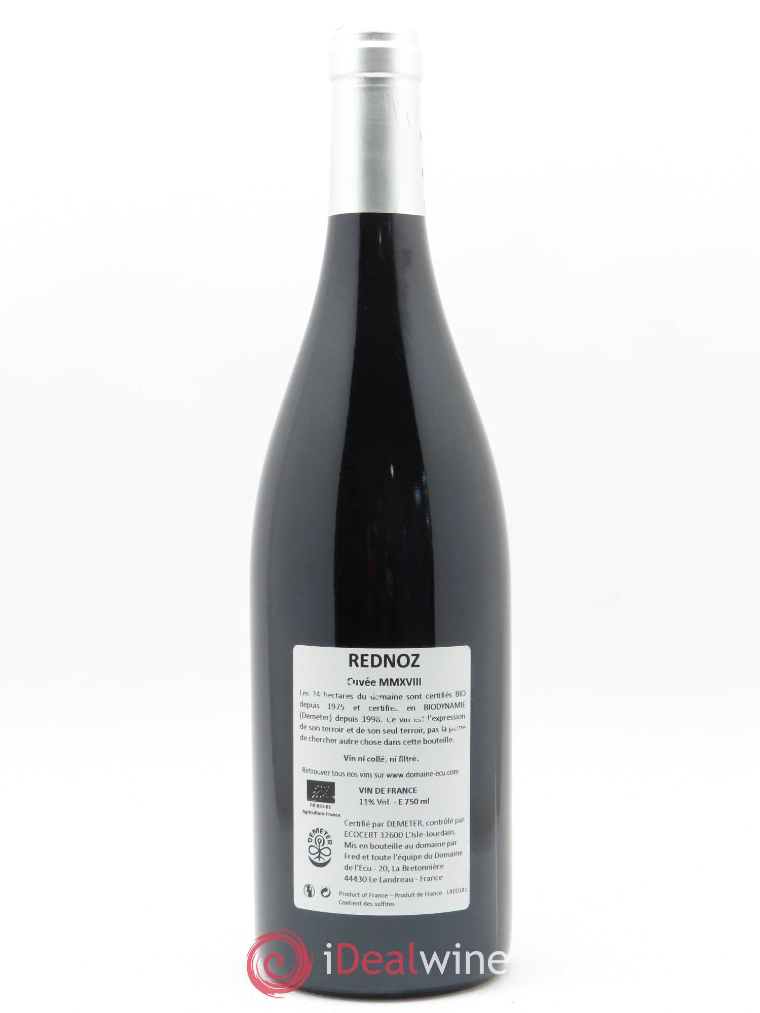 Vin de France Rednoz Domaine de L'Ecu 2018 - Lot of 1 bottle - 1