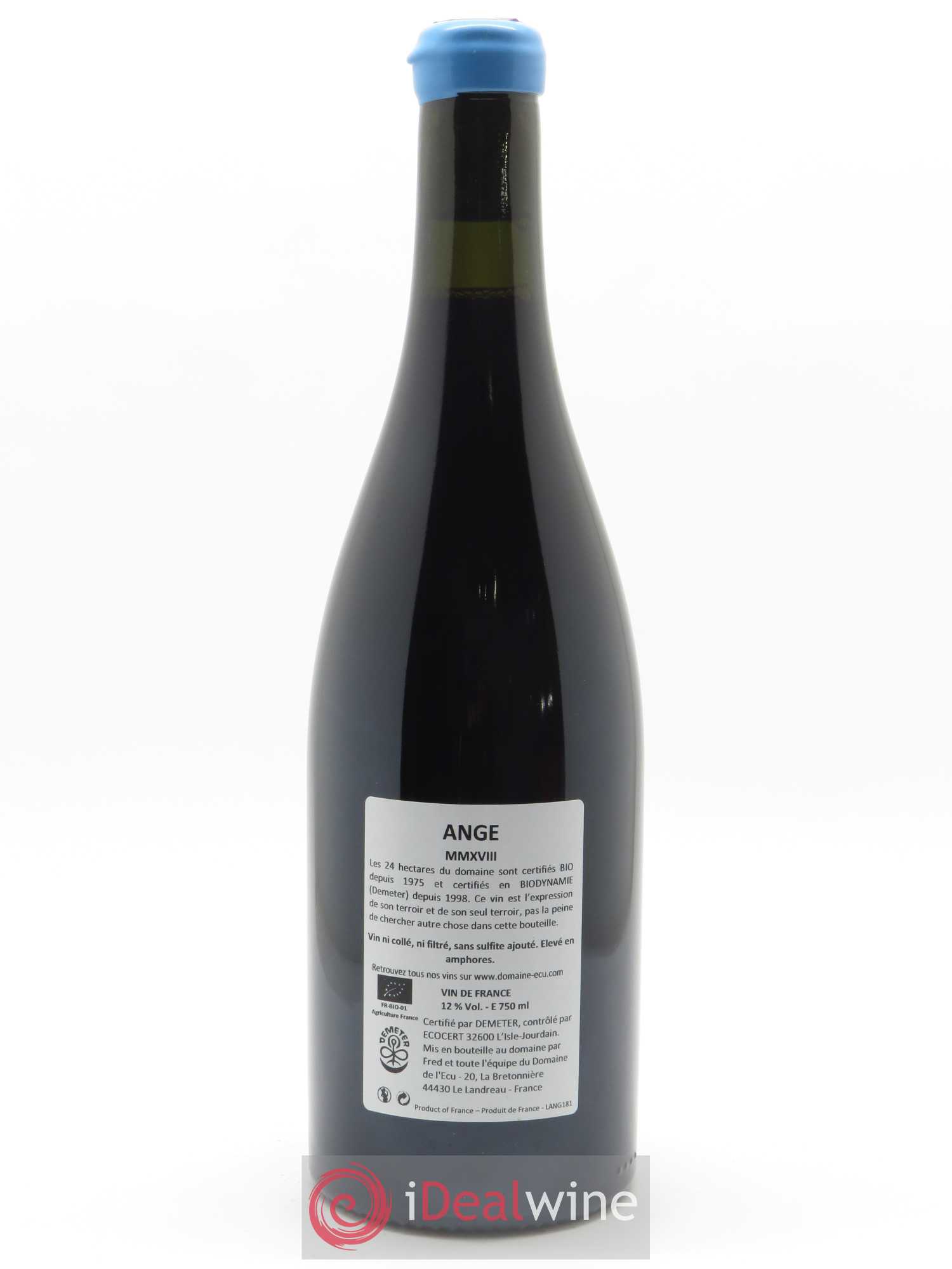 Vin de France Ange Domaine de L'Ecu 2018 - Lot de 1 bouteille - 1