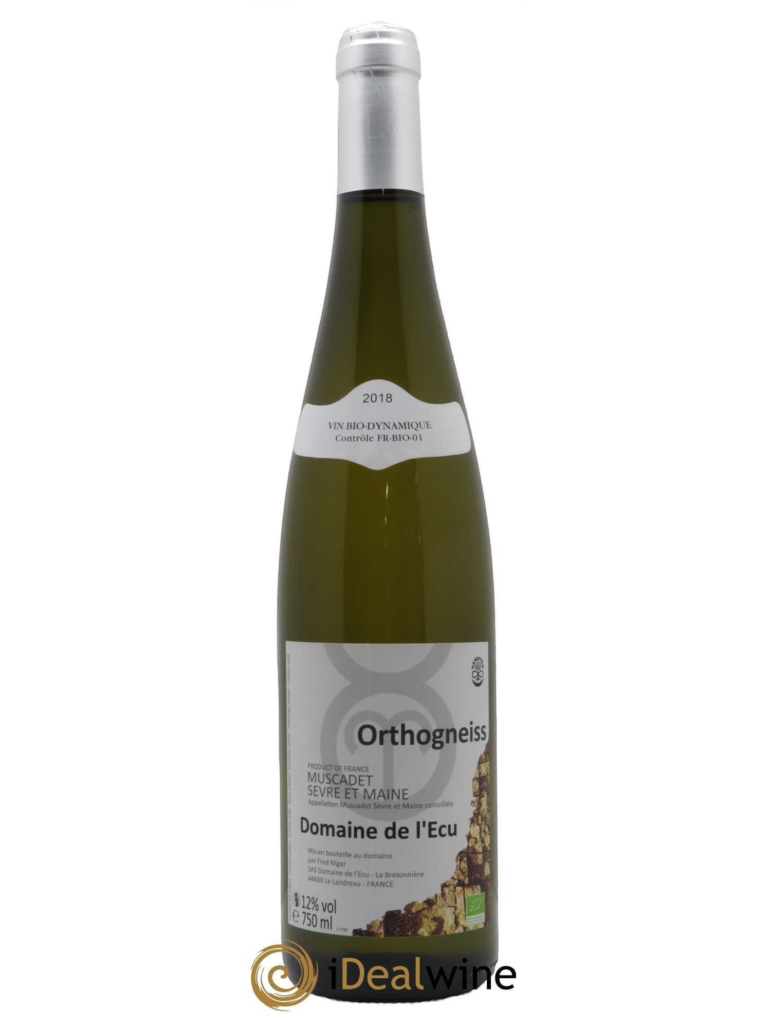 Vin de France (anciennement Muscadet-Sèvre-et-Maine) Orthogneiss Domaine de L'Ecu 2018 - Lot de 1 bouteille - 0