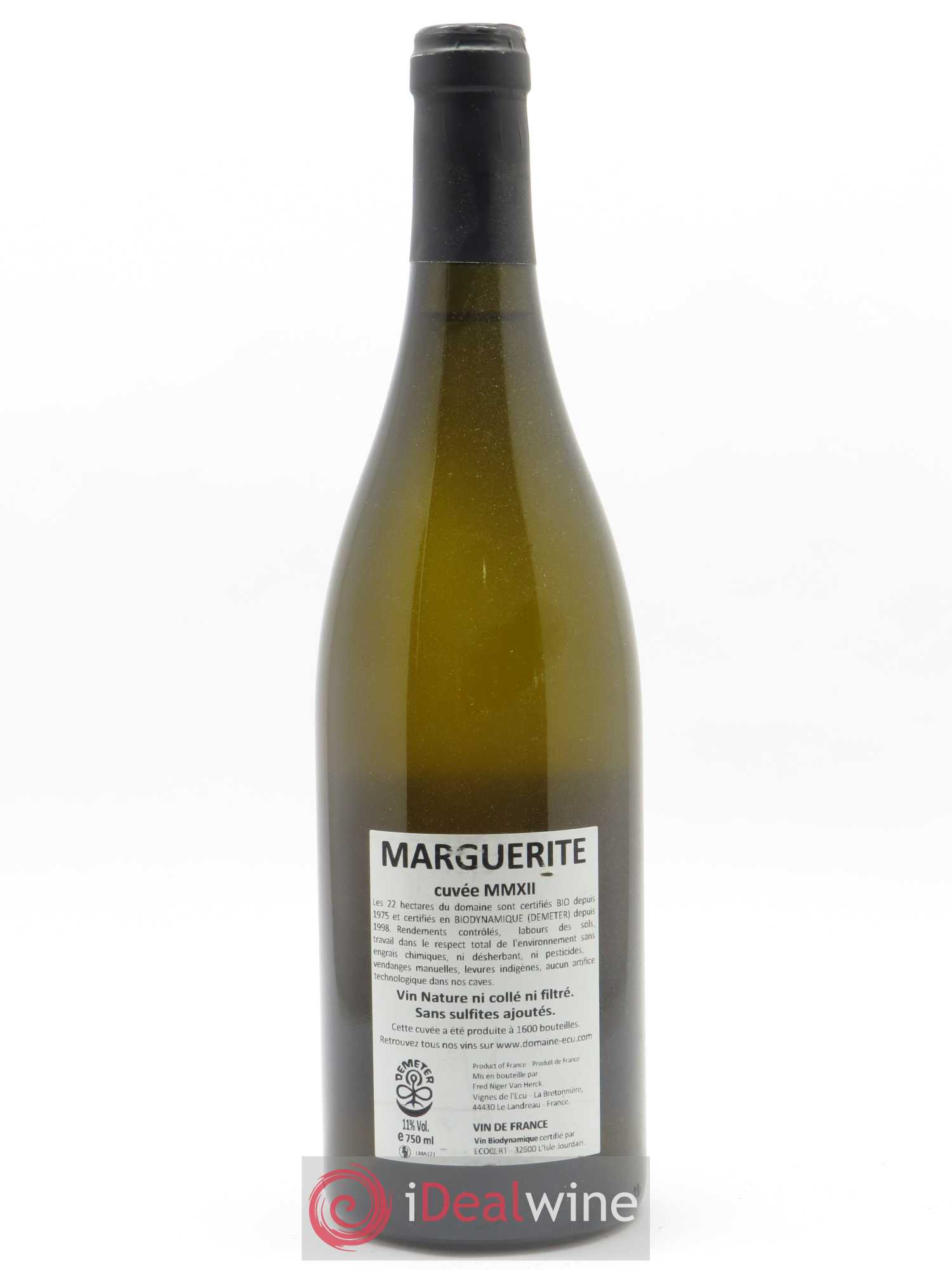 Vin de France Marguerite Domaine de L'Ecu 2012 - Posten von 1 Flasche - 1