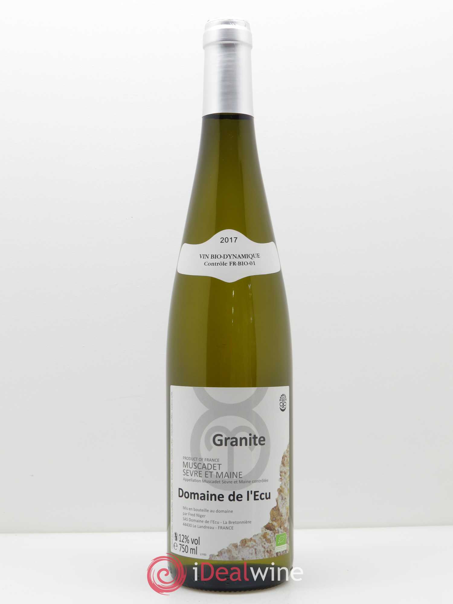 Vin de France (anciennement Muscadet-Sèvre-et-Maine) Expression de Granite Domaine de L'Ecu 2017 - Lot de 1 bouteille - 0