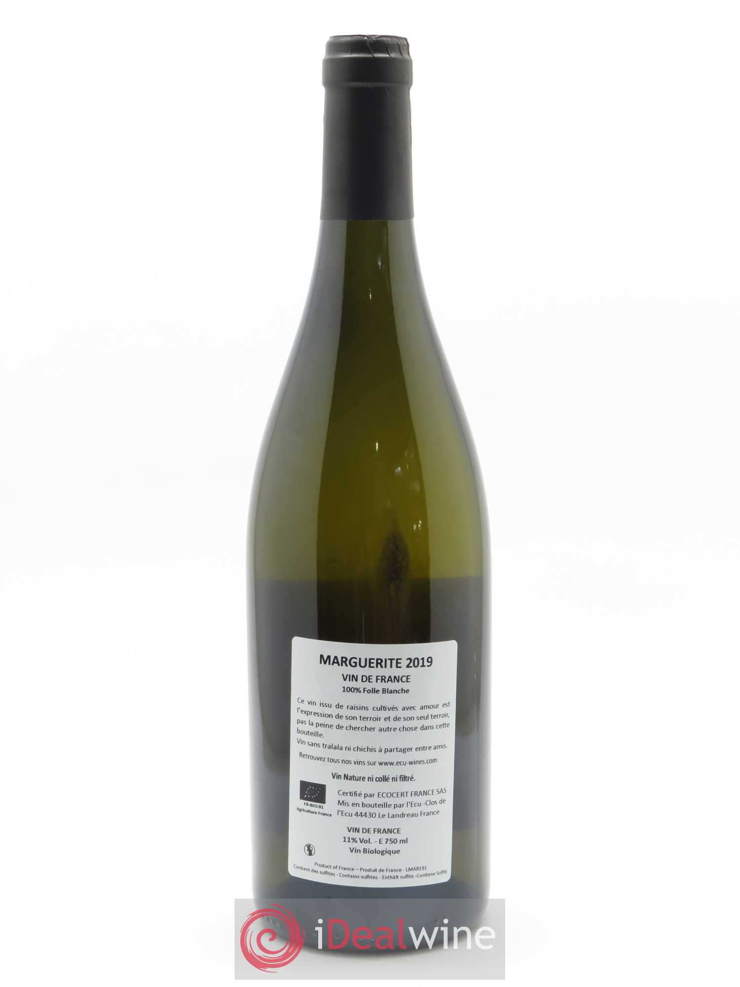 Vin de France Marguerite Domaine de L'Ecu 2019 - Lot de 1 bouteille - 1