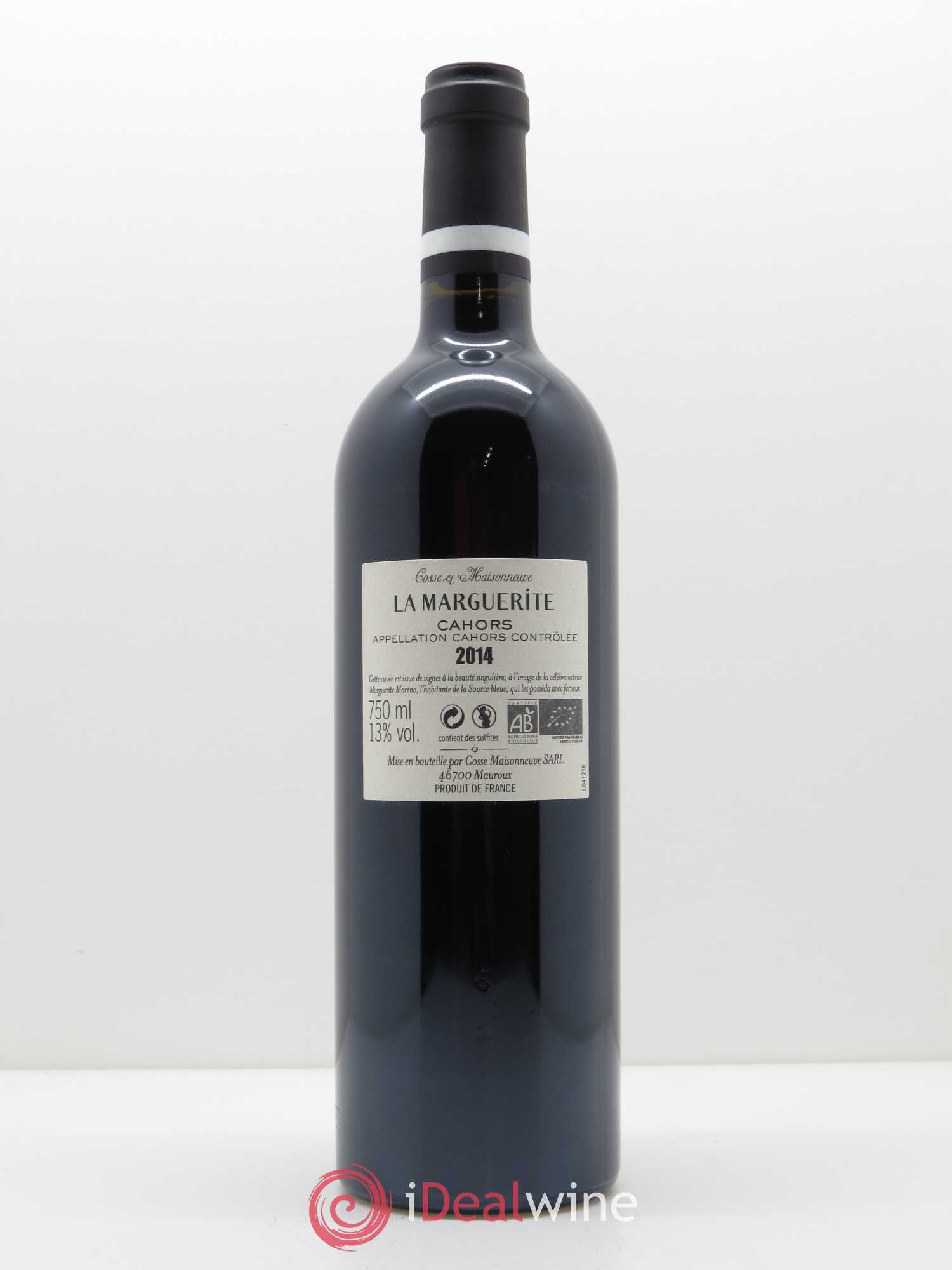 Cahors La Marguerite Cosse-Maisonneuve (Domaine) 2014 - Lot de 1 bouteille - 1