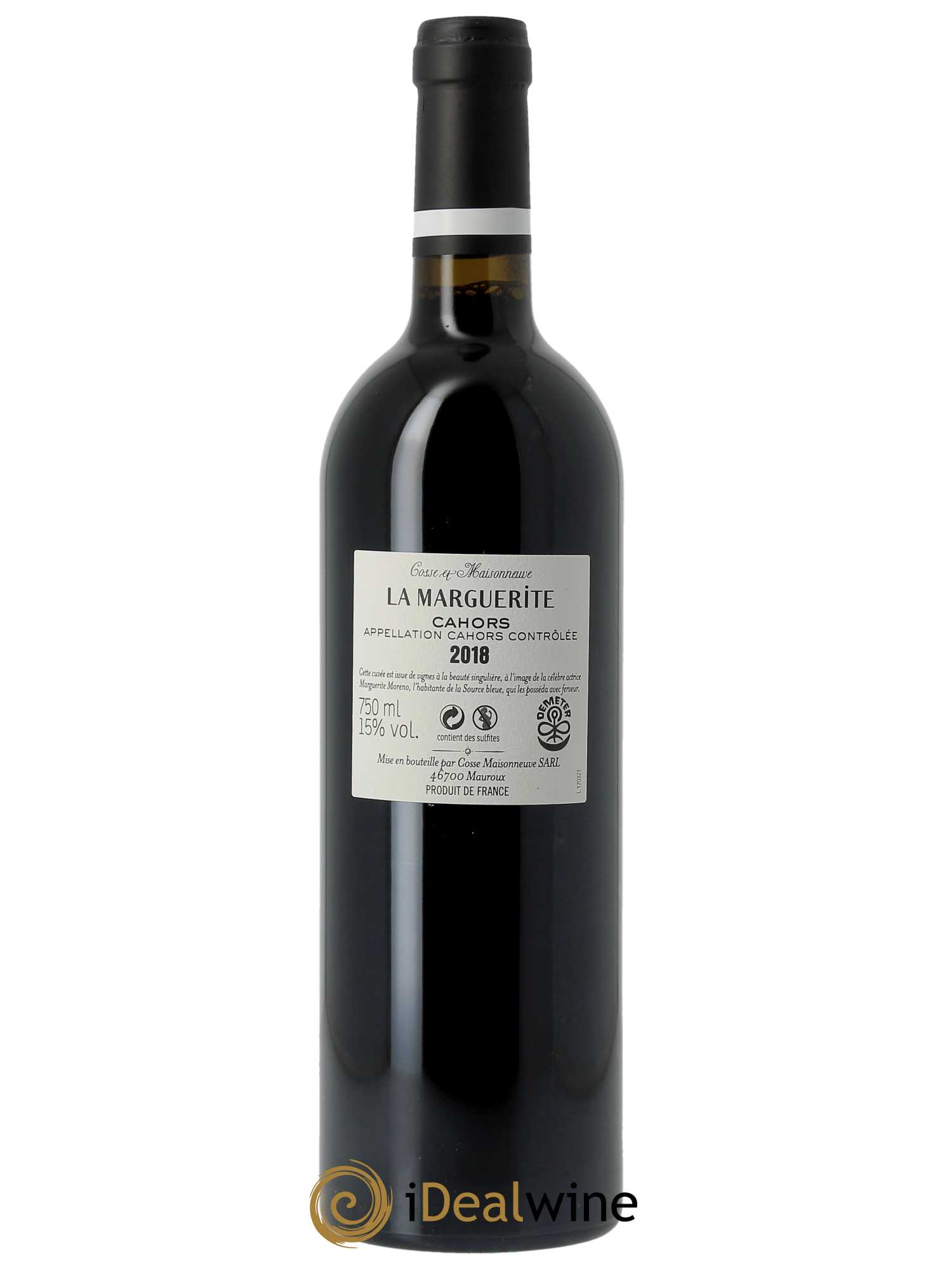 Cahors La Marguerite Cosse-Maisonneuve (Domaine) 2018 - Lot of 1 bottle - 1