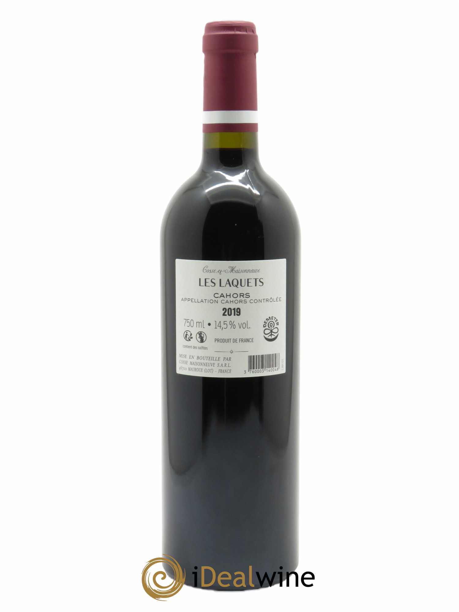 Cahors Les Laquets Cosse-Maisonneuve (Domaine) 2019 - Lot of 1 bottle - 1