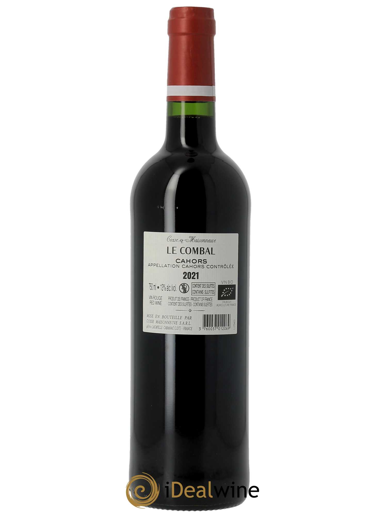 Cahors Le Combal Cosse-Maisonneuve (Domaine) 2021 - Lotto di 1 bottiglia - 1