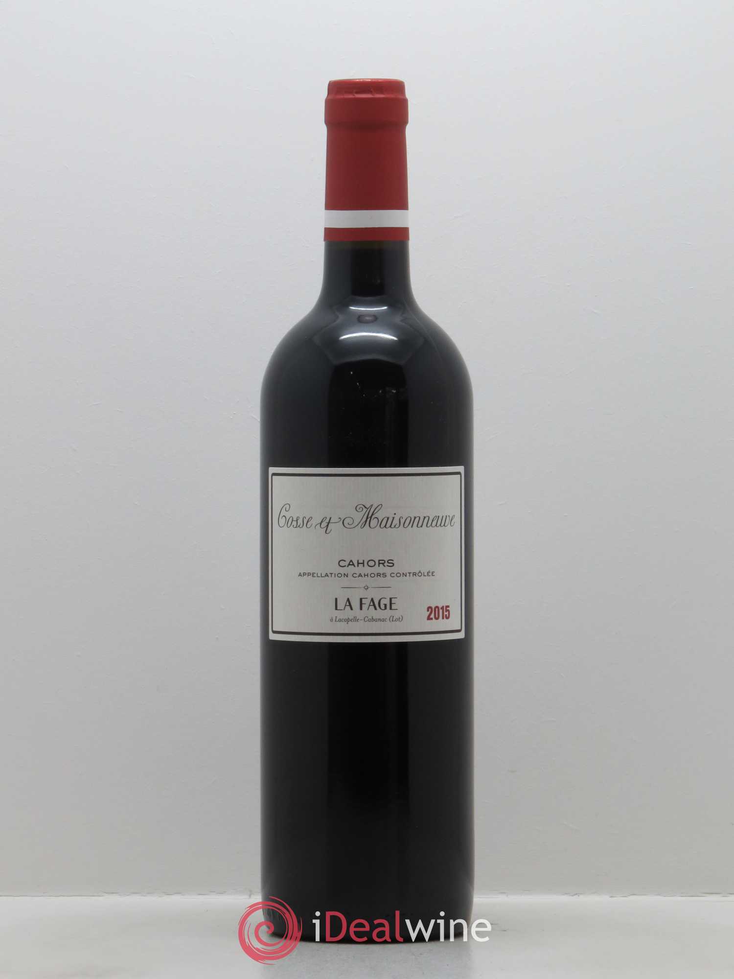 Cahors La Fage Cosse-Maisonneuve (Domaine) 2015 - Lot de 1 bouteille - 0