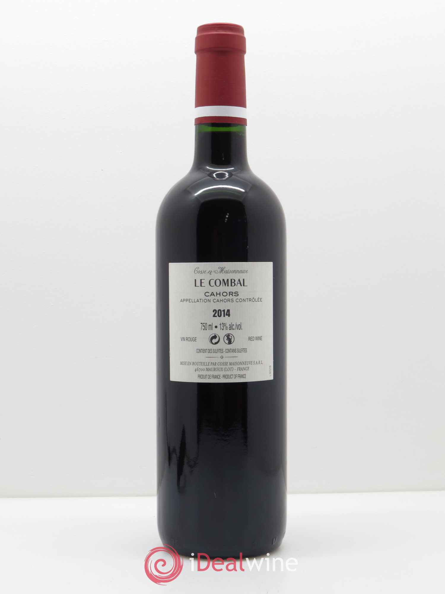 Cahors Le Combal Cosse-Maisonneuve (Domaine) 2014 - Lot de 1 bouteille - 1